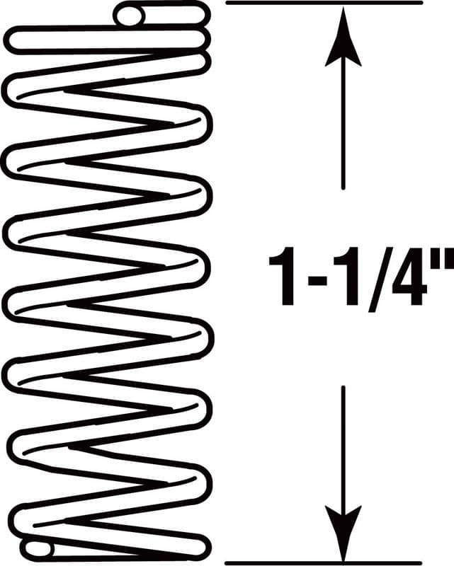 Prime-Line 1-1/4 in. L X 13/32 in. D Compression Spring 2 pk