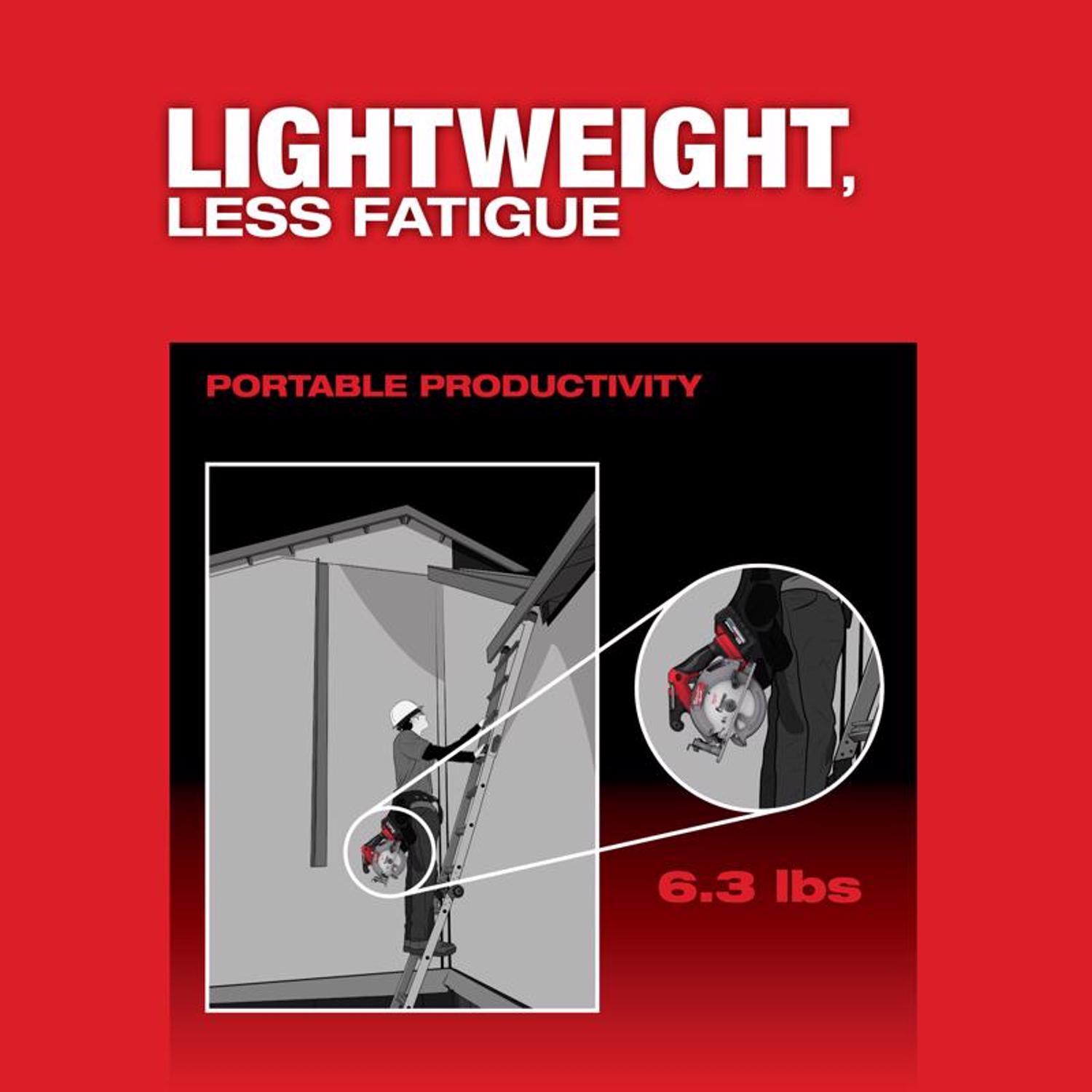 Milwaukee M18 FUEL M18 6 amps 6-1/2 in. Cordless Brushless Circular Saw Tool Only