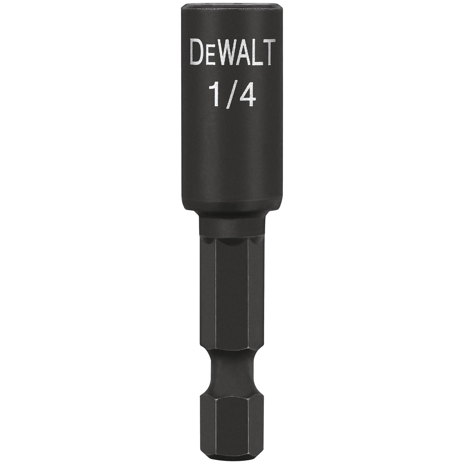 DeWalt Impact Ready 1/4 in. X 1-7/8 in. L Black Oxide Nut Driver 1 pc
