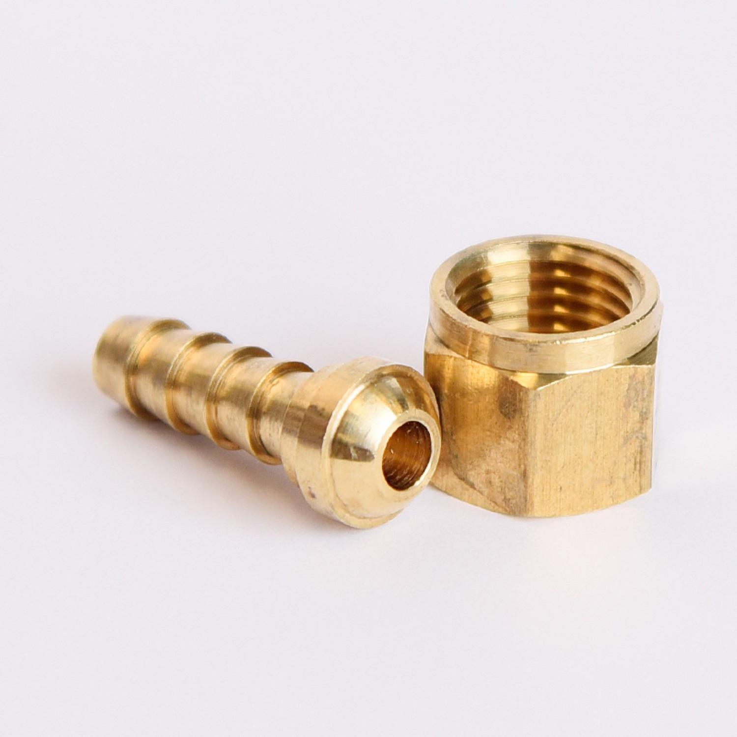 ATC Brass 1/4 in. D X 1/4 in. D Adapter 1 pk