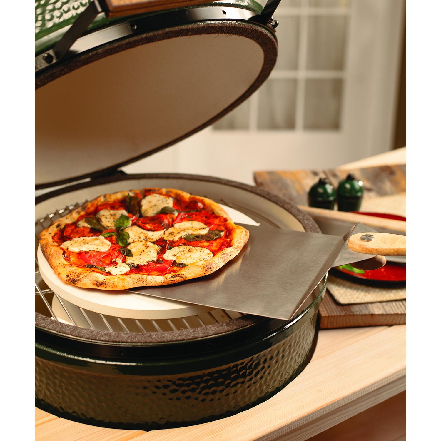Big Green Egg 14 in. (fits 2XL thru L) Ceramic Natural Pizza Stone 1 pk