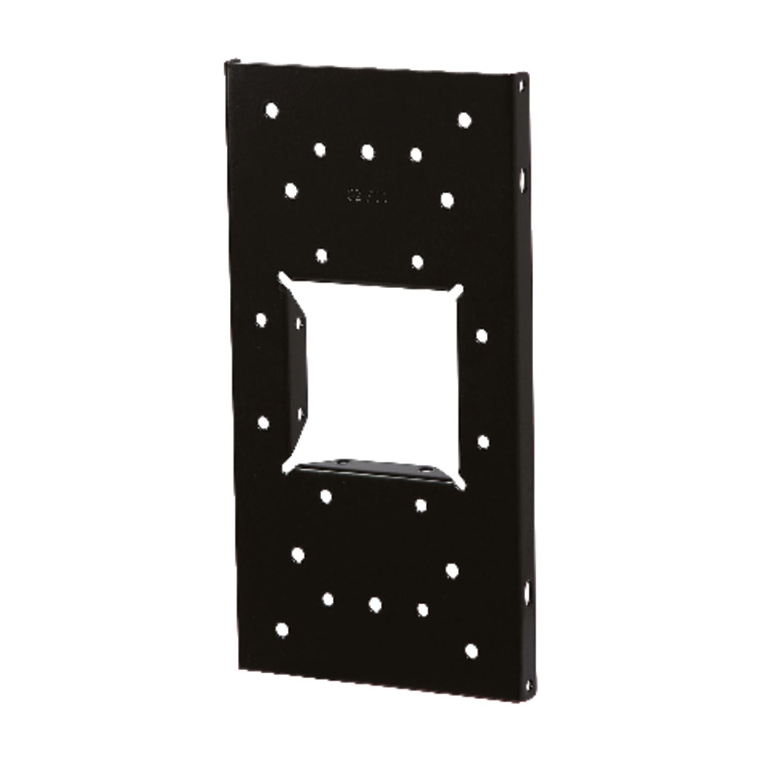 Architectural Mailboxes Black Steel Mailbox Mounting Board.060 Ga. 12.875 in. L