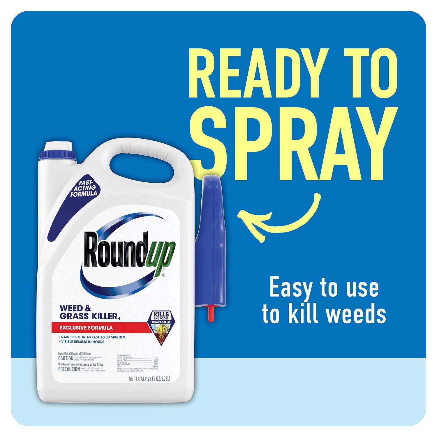 Roundup Weed and Grass Killer RTU Liquid 1 gal