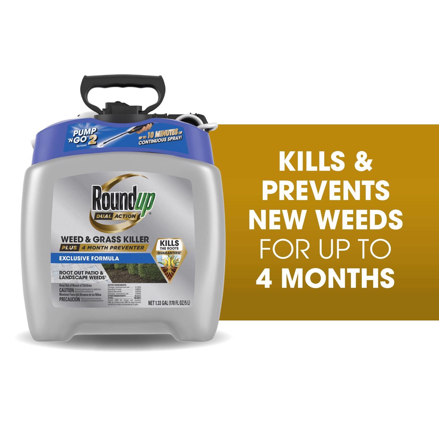 Roundup Weed and Grass Killer RTU Liquid 1.33 gal