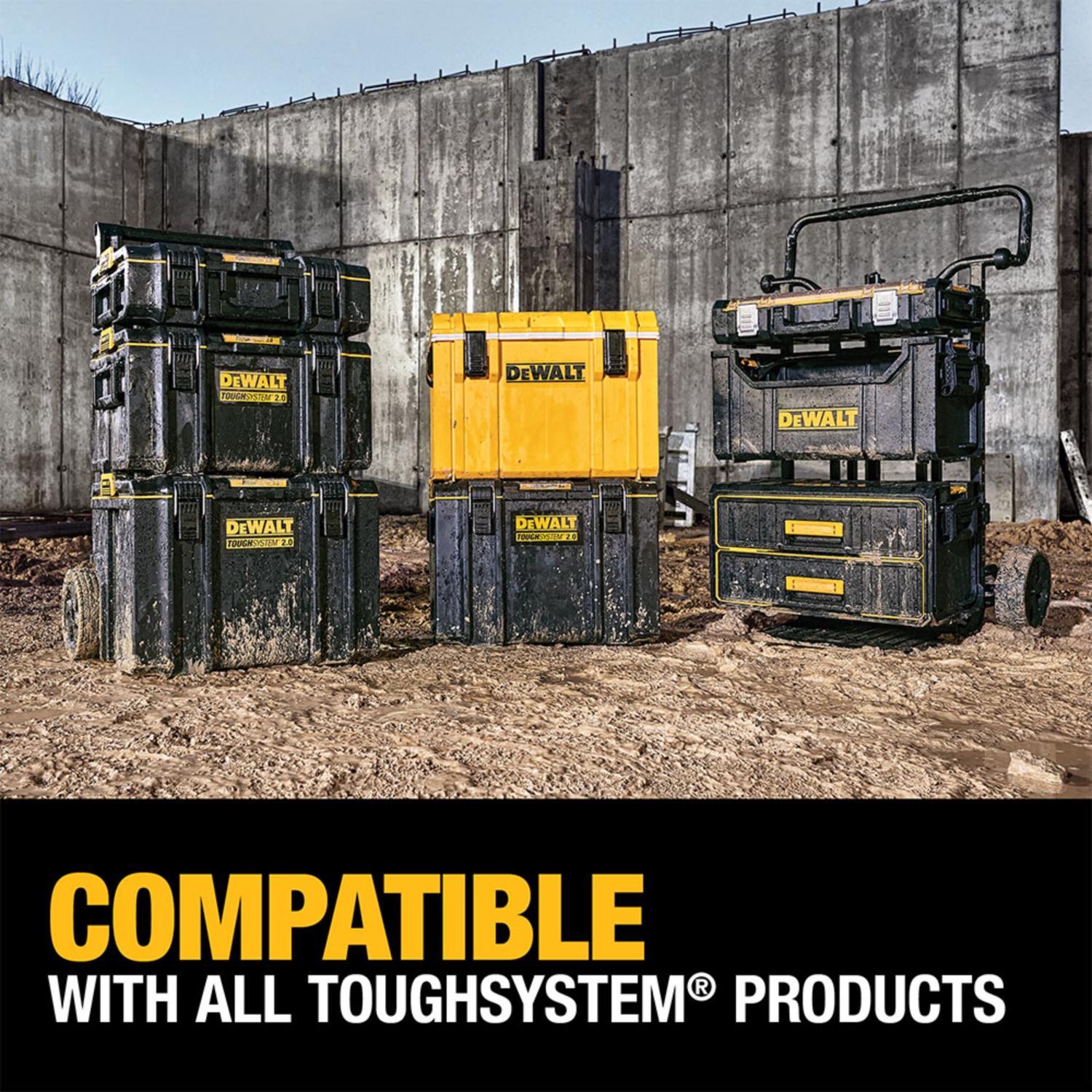 DeWalt ToughSystem 2.0 21.75 in. Medium Tool Box Black/Yellow
