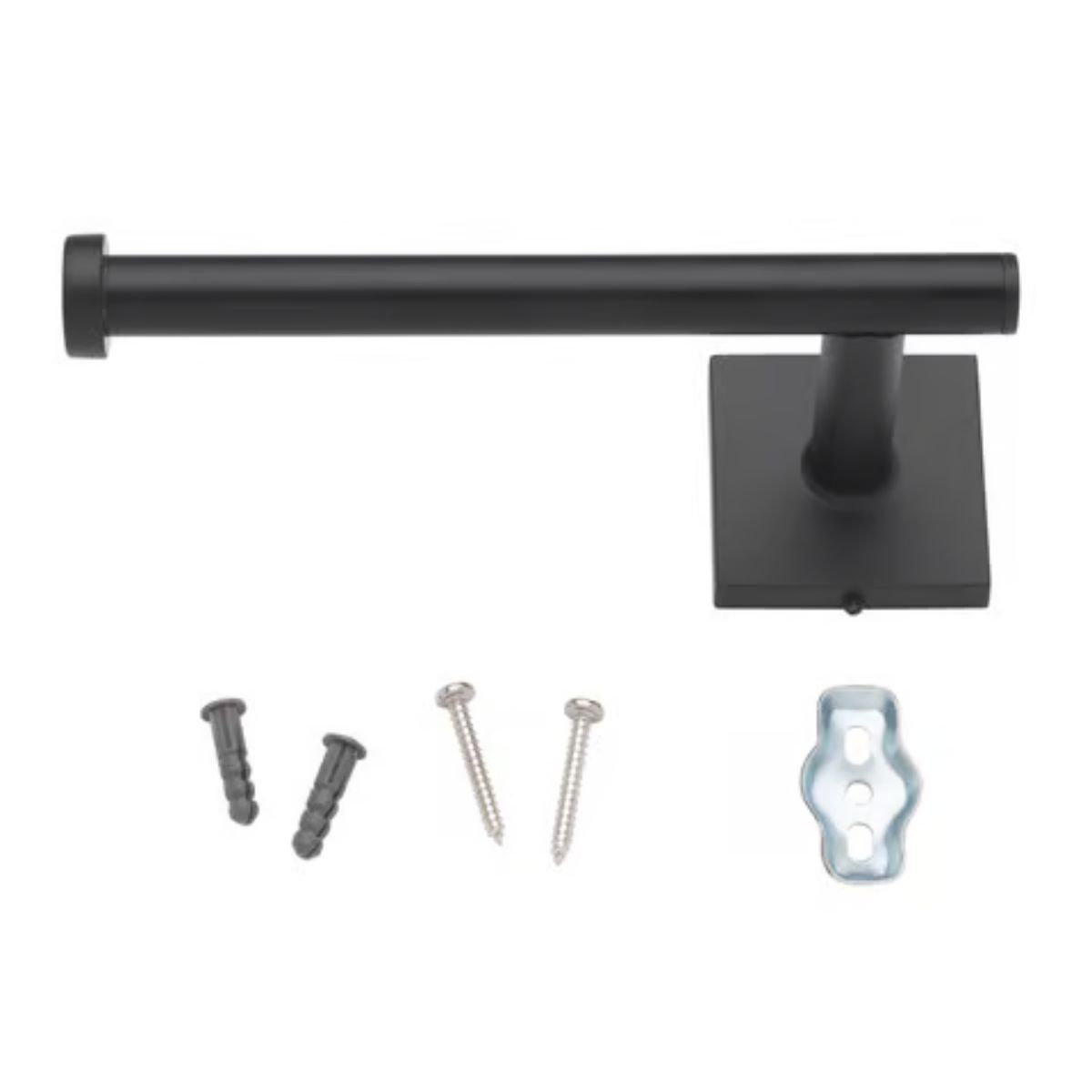 OakBrook Matte Black Toilet Paper Holder