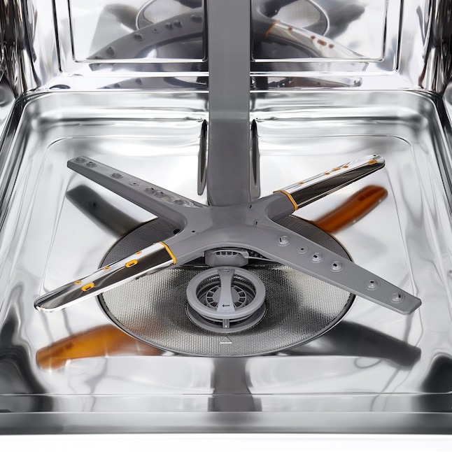 LG 24-in Front Control Built-in Dishwasher ( PrintProof Stainless Steel ) With Third Rack, QuadWash and Dynamic Dry , 48-Decibel