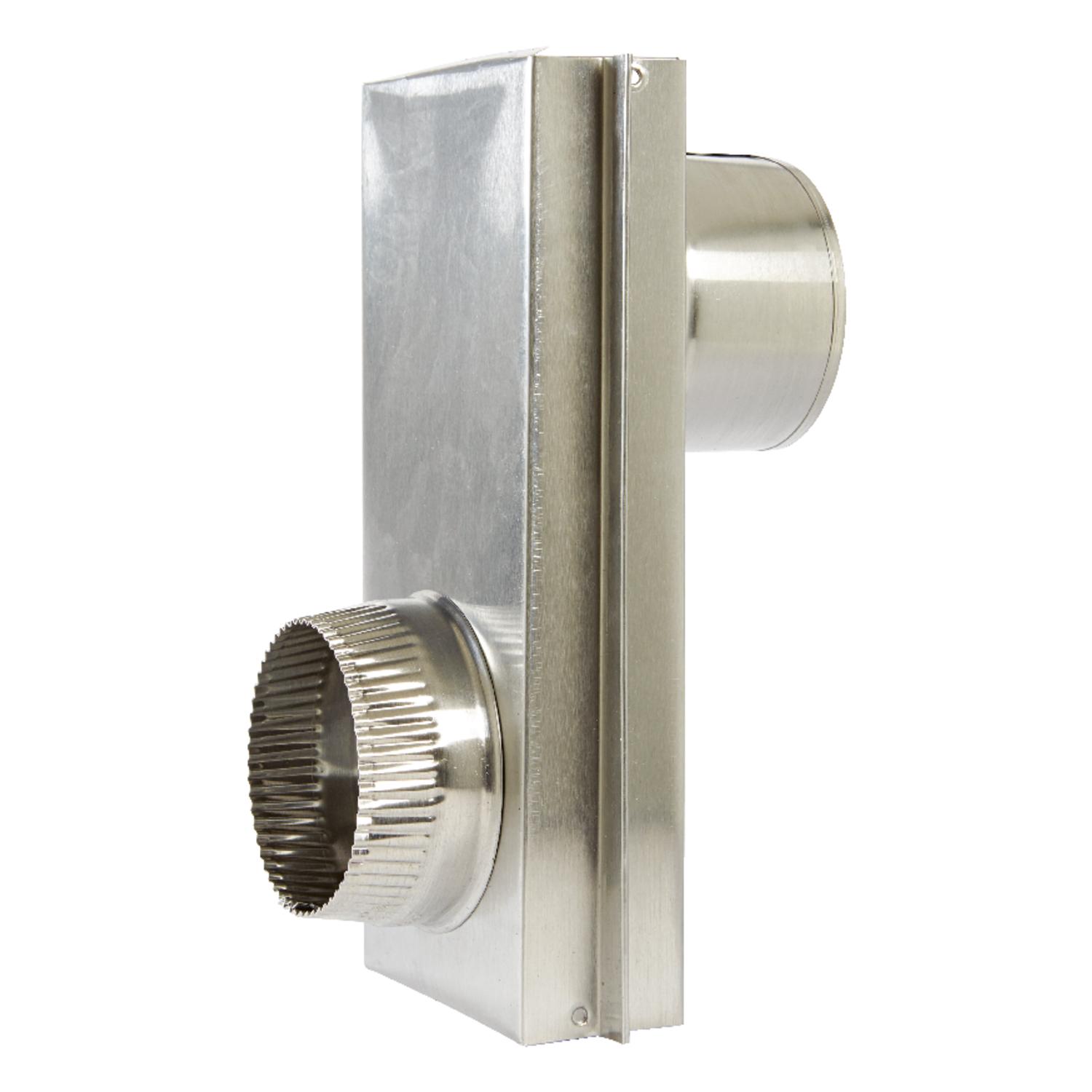 Ace 6 in. L X 4 in. D Black/Silver Aluminum Adjustable Dryer Connector