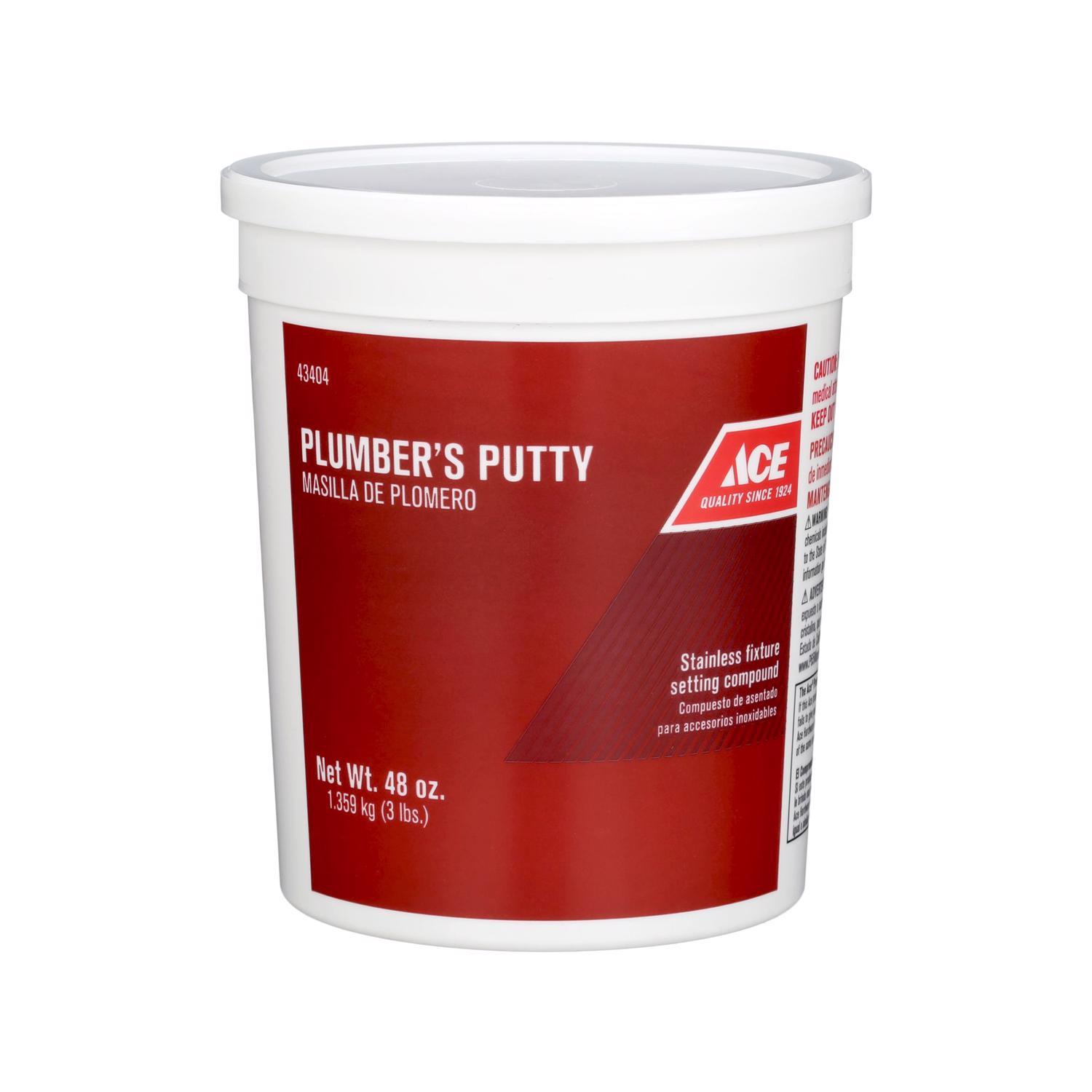 Ace Gray Plumbers Putty 3 lb