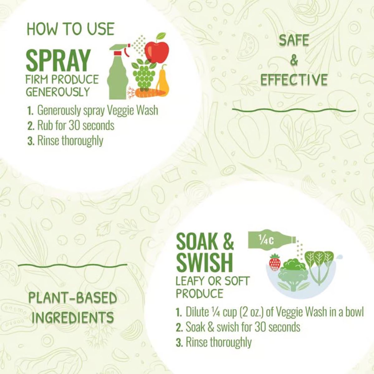 Veggie Wash Fruit and Vegetable Wash 16 oz. Liquid