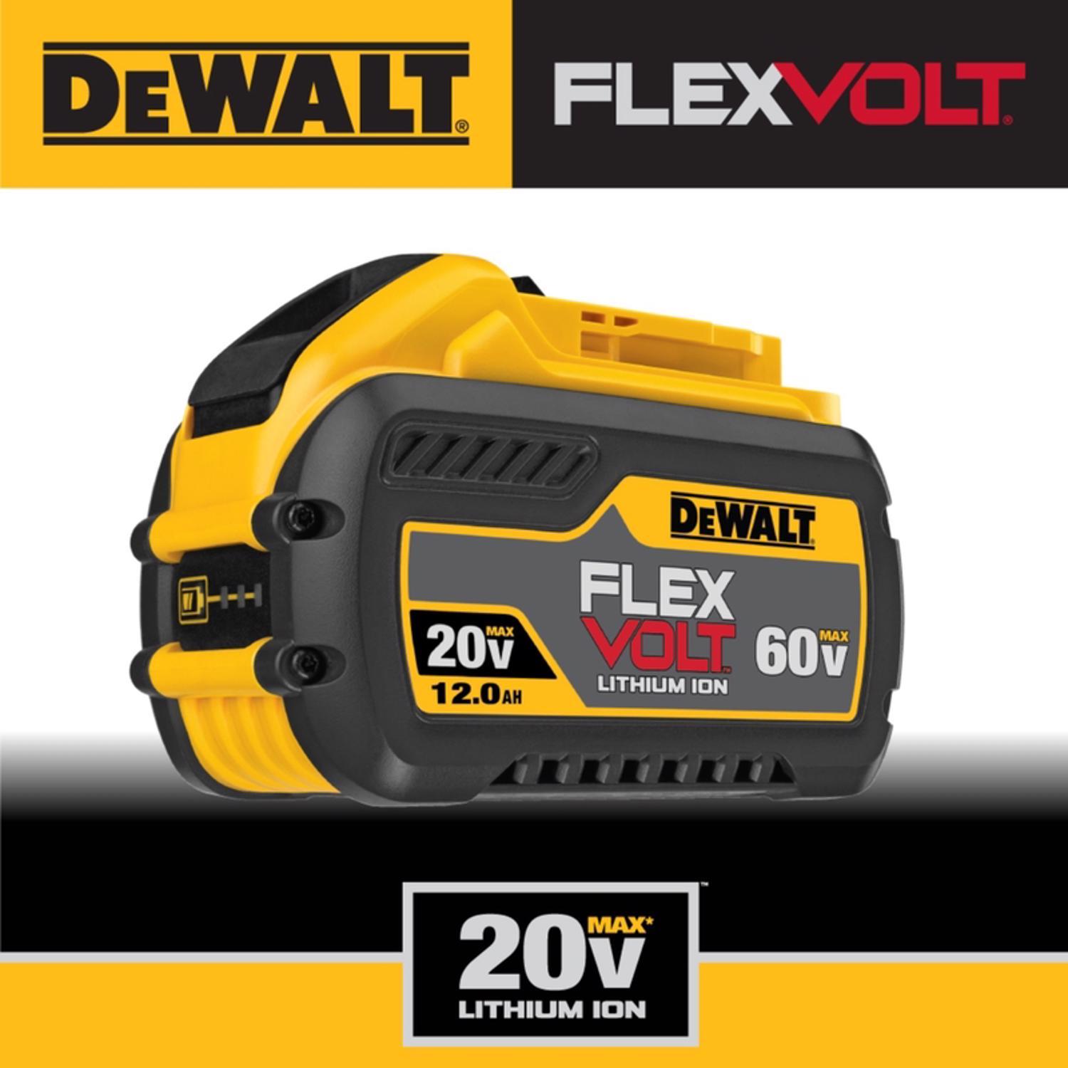 DeWalt 20V-60V MAX FLEXVOLT DCB612 12 Ah Lithium-Ion High Capacity Battery Pack 1 pc