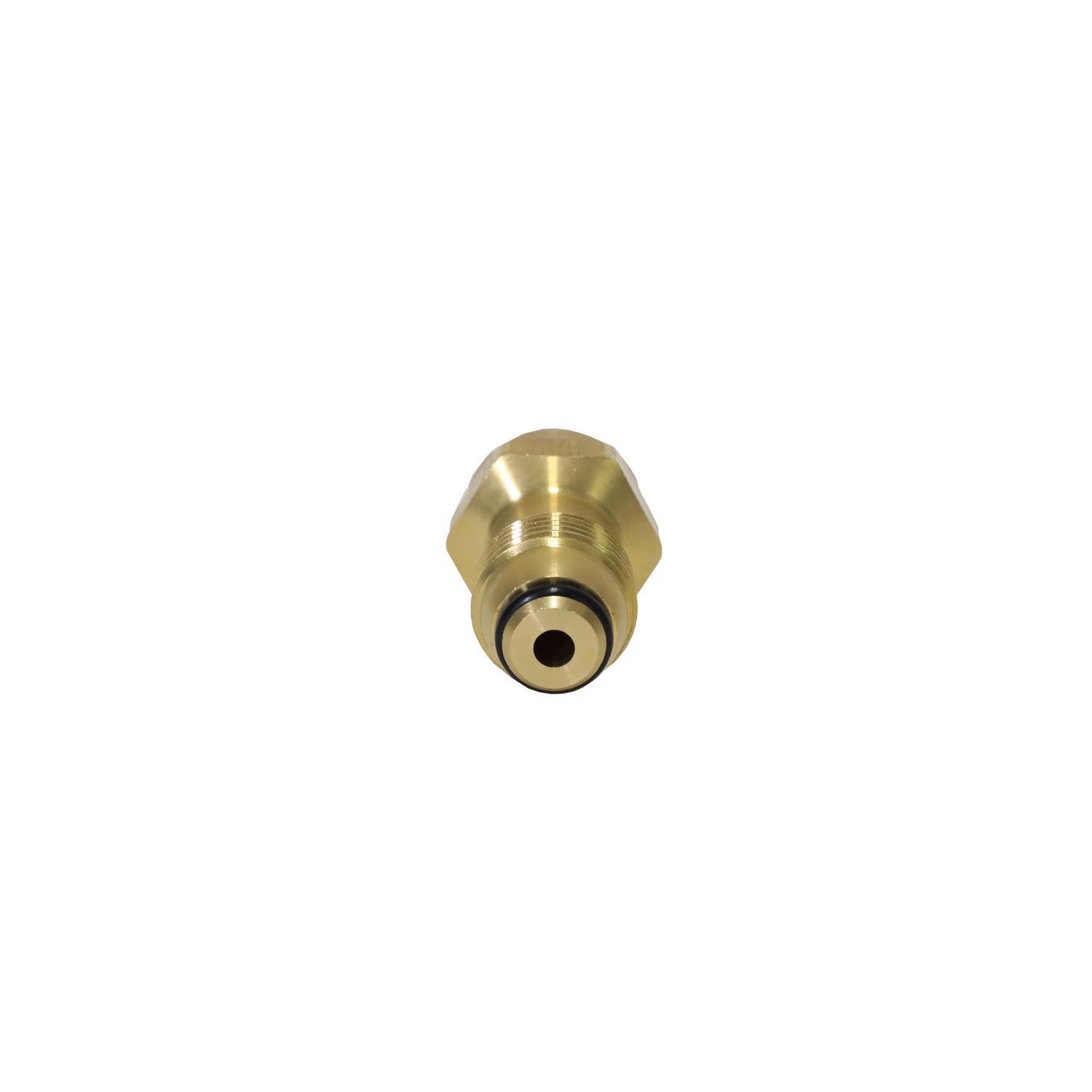Mr. Heater Brass Female Throwaway Cylinder Thread x Soft Nose P.O.L. Propane Tank Refill Adapter