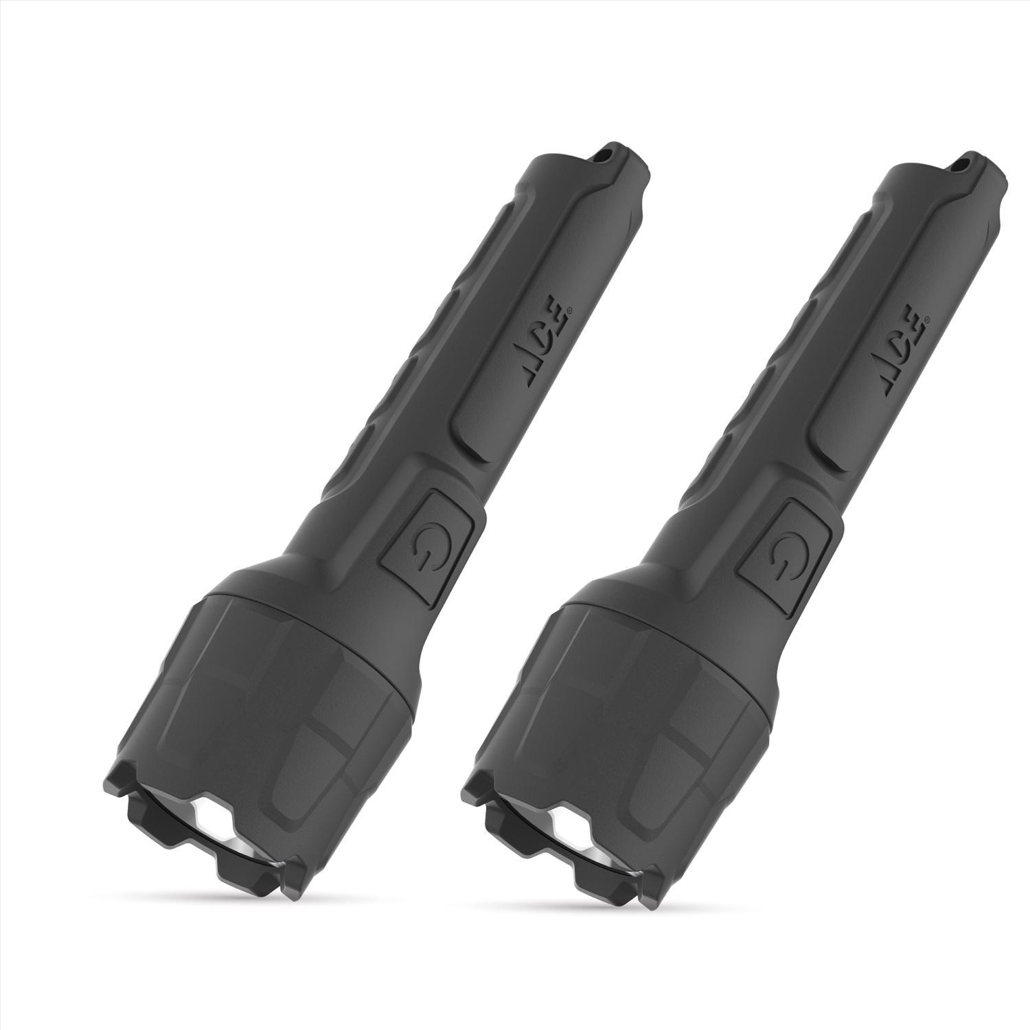 Ace 100 lm Black LED Flashlight AAA Battery