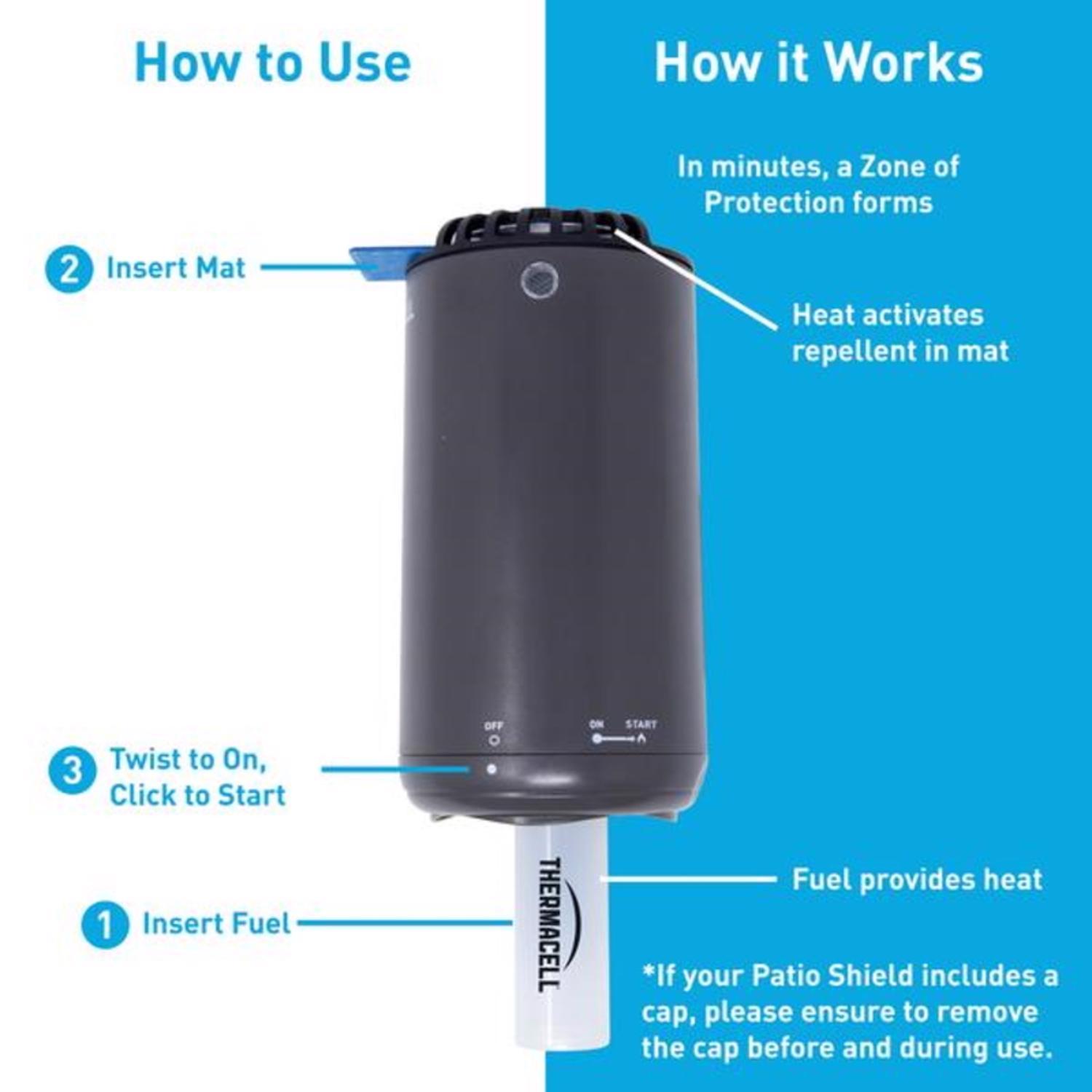 Thermacell Patio Shield Insect Repellent Device Device For Mosquitoes