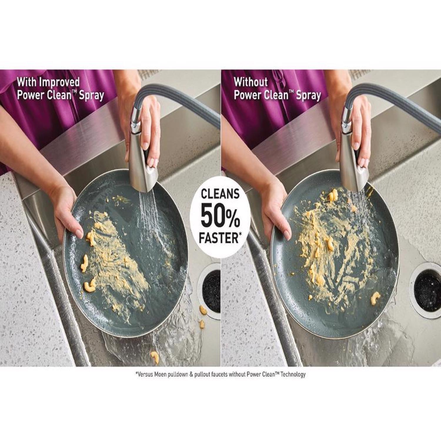 Moen Edwyn One Handle Stainless Steel PullDown Kitchen Faucet Stine