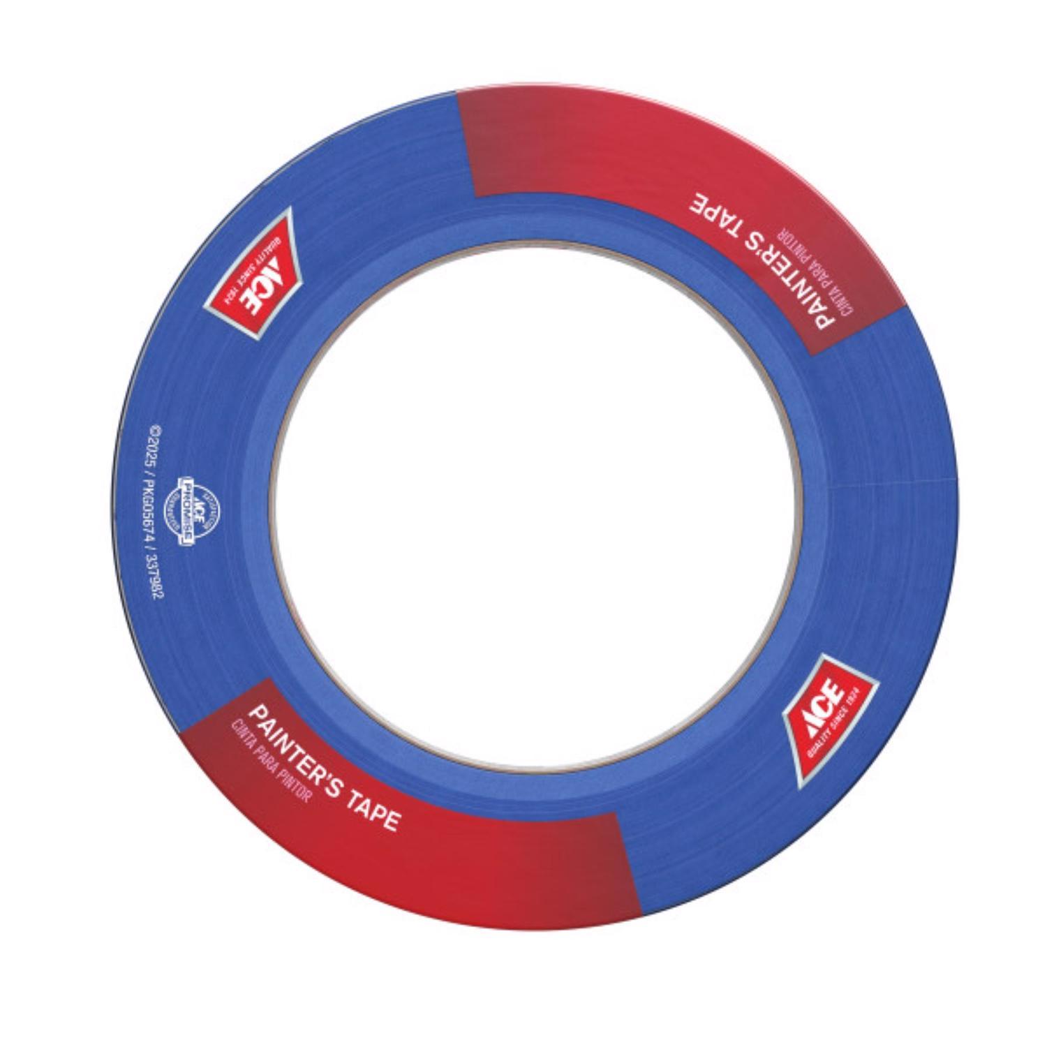 Ace Clean Release 0.94 in. W X 60 yd L Blue Medium Strength Painter's Tape 1 pk