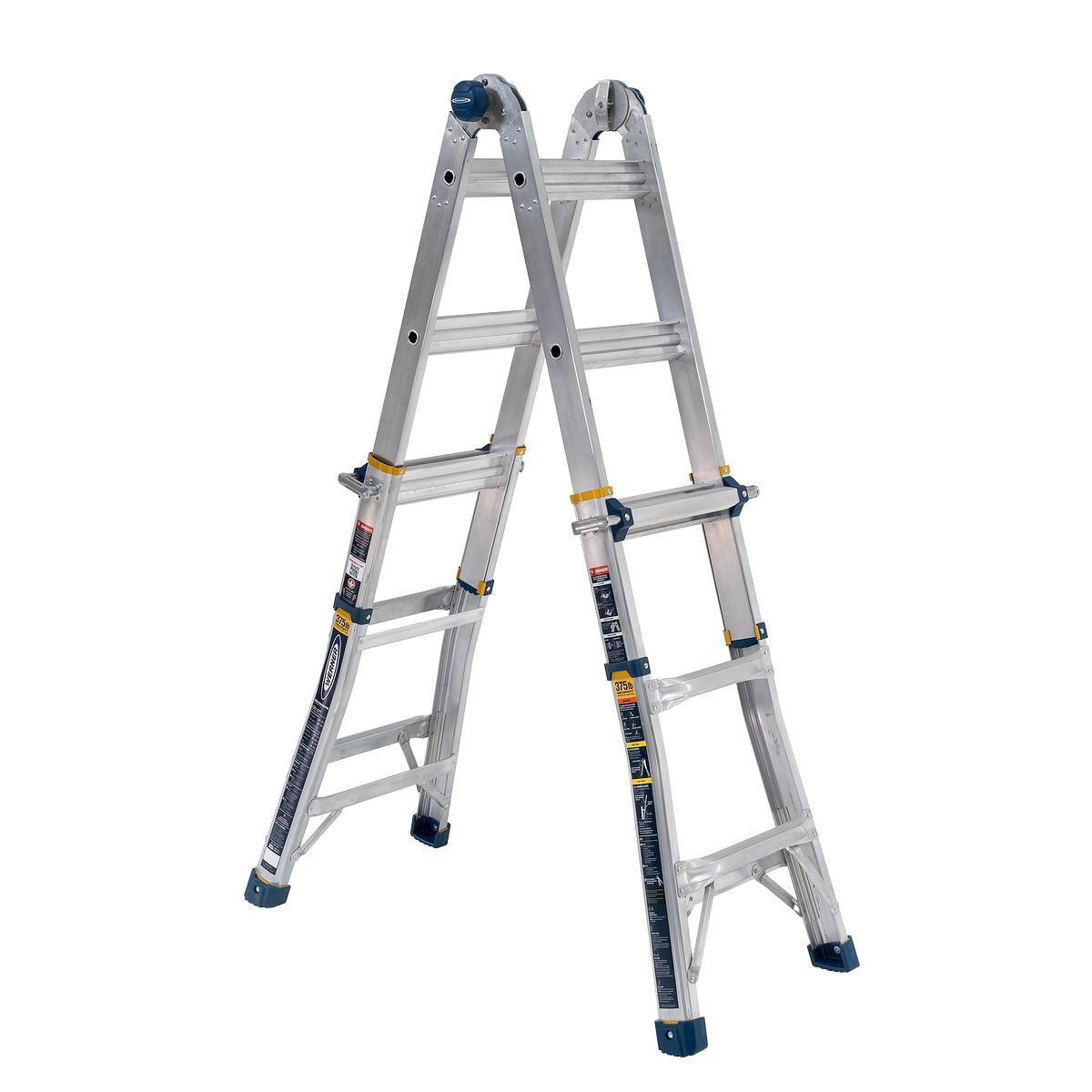 Werner 5 in 1 Multi Position Pro 14 ft. 375 lb. Ladder