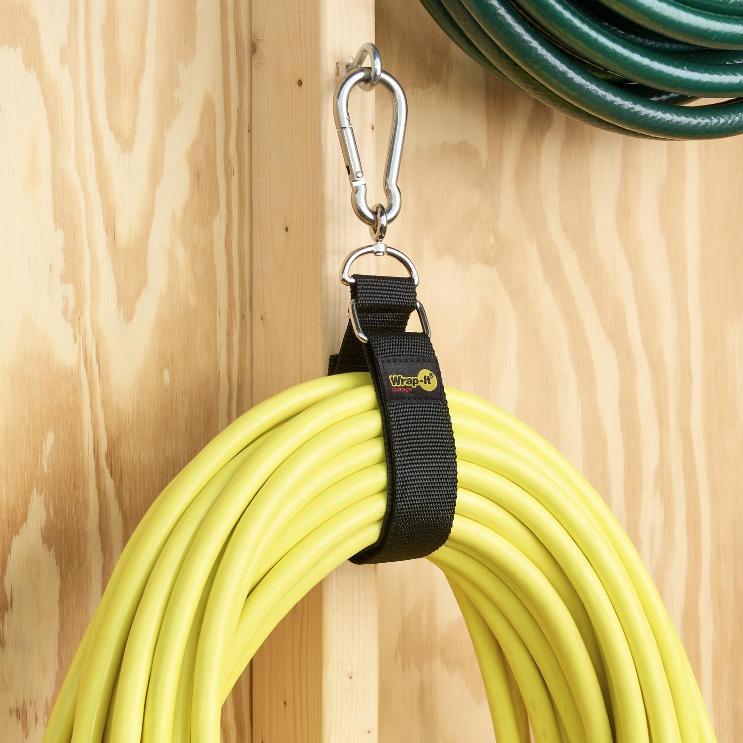 Wrap-It Hook 'n Hang 24 in. L Black Nylon/Steel/Hook and Loop Enclosure Storage Strap 250 lb. cap. 1