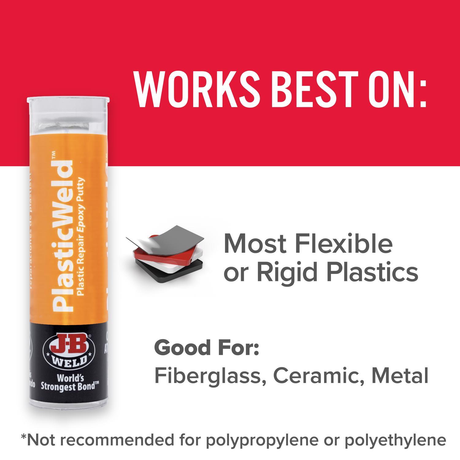 J-B Weld PlasticWeld Super Strength Off-White Epoxy 2 oz