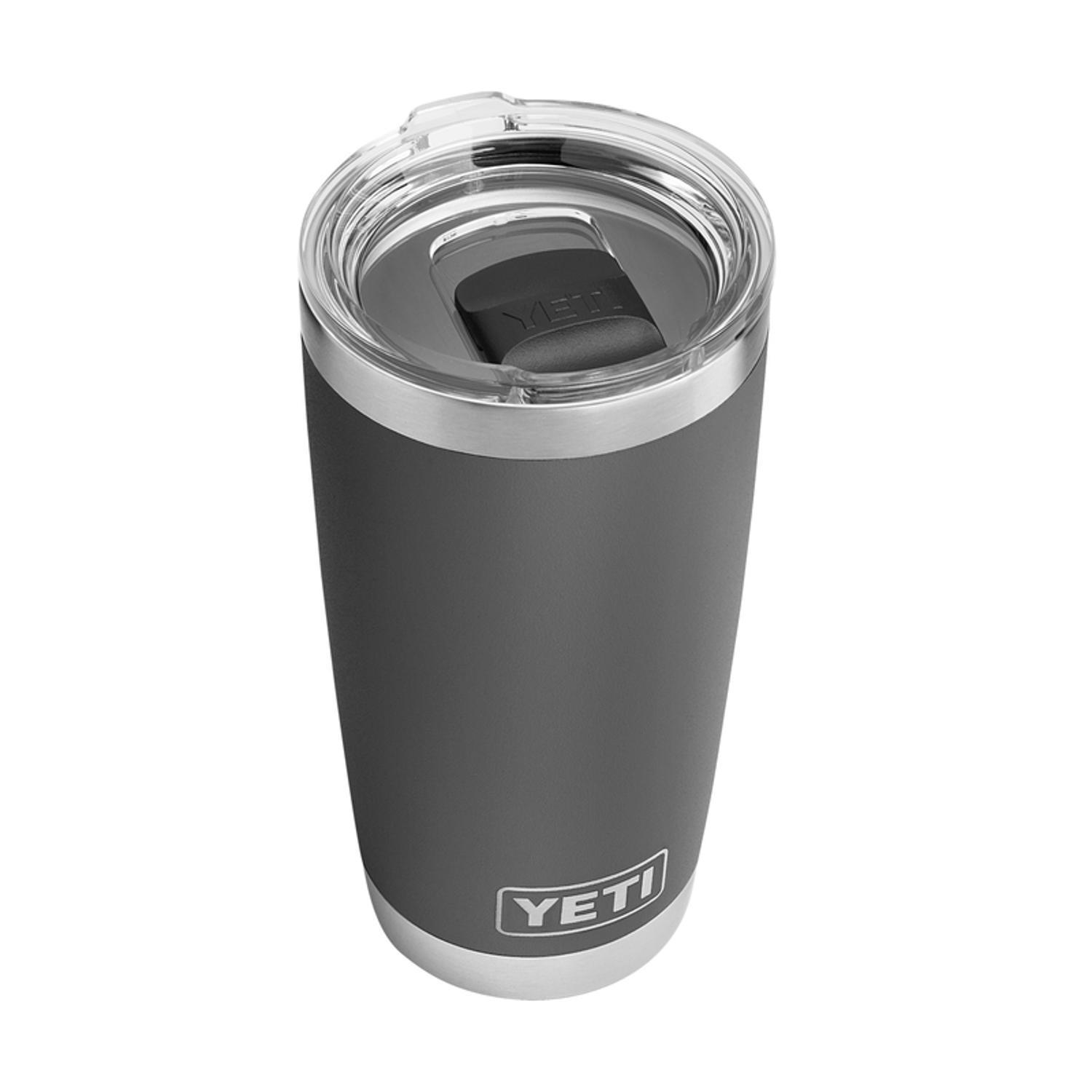 YETI Rambler 20 oz Charcoal BPA Free Tumbler with MagSlider Lid