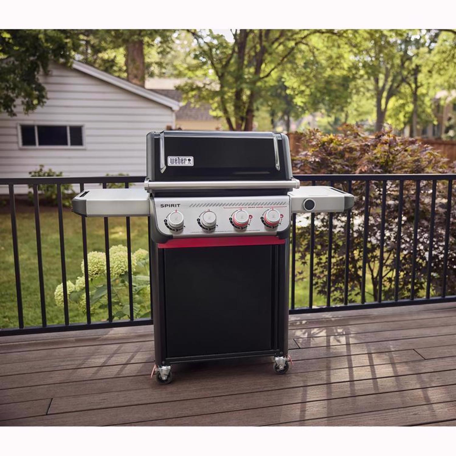 Weber Spirit EP-425 4 Burner Liquid Propane Digital Thermometer Grill Black