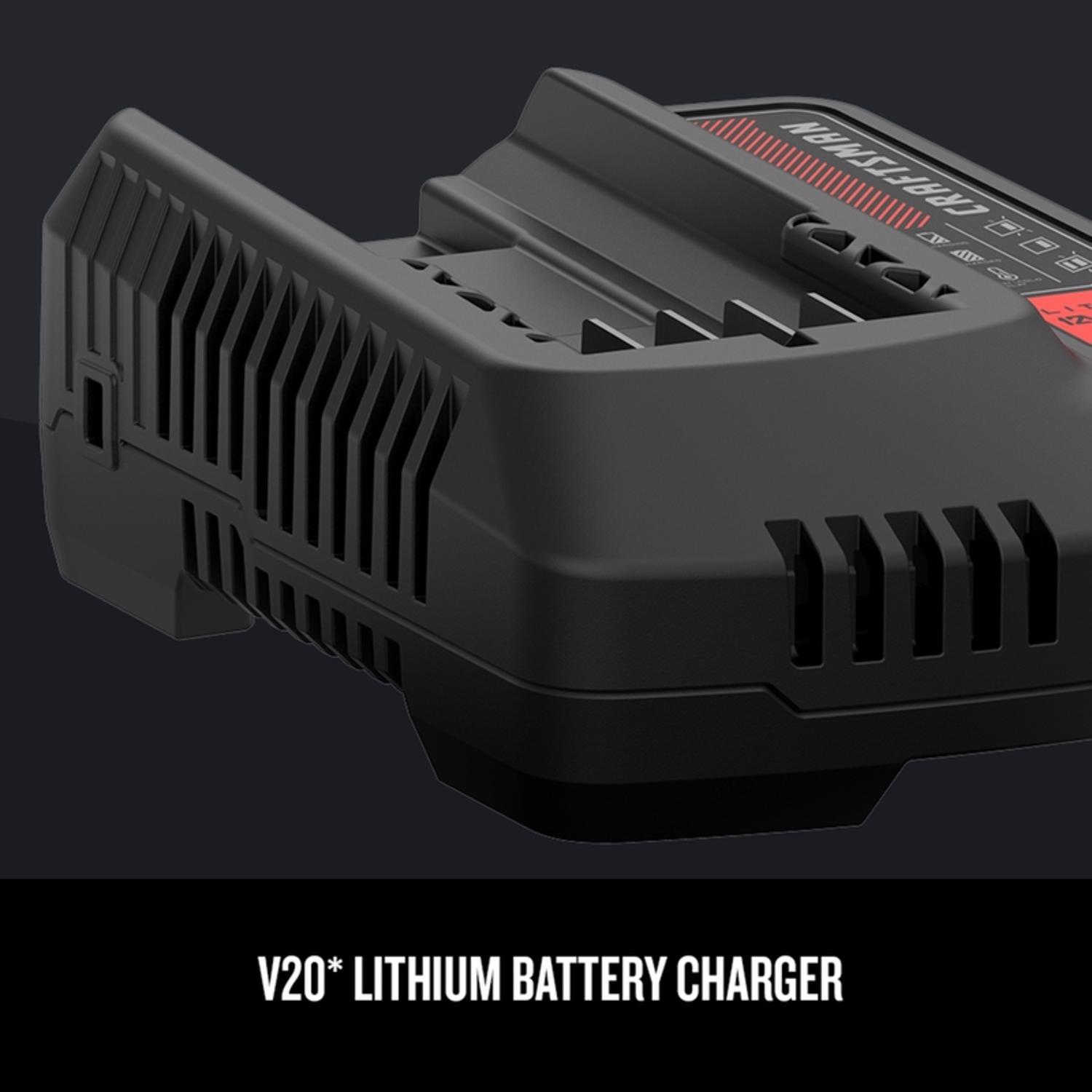 Craftsman V20 2 Ah Lithium-Ion Starter Kit 3 pc