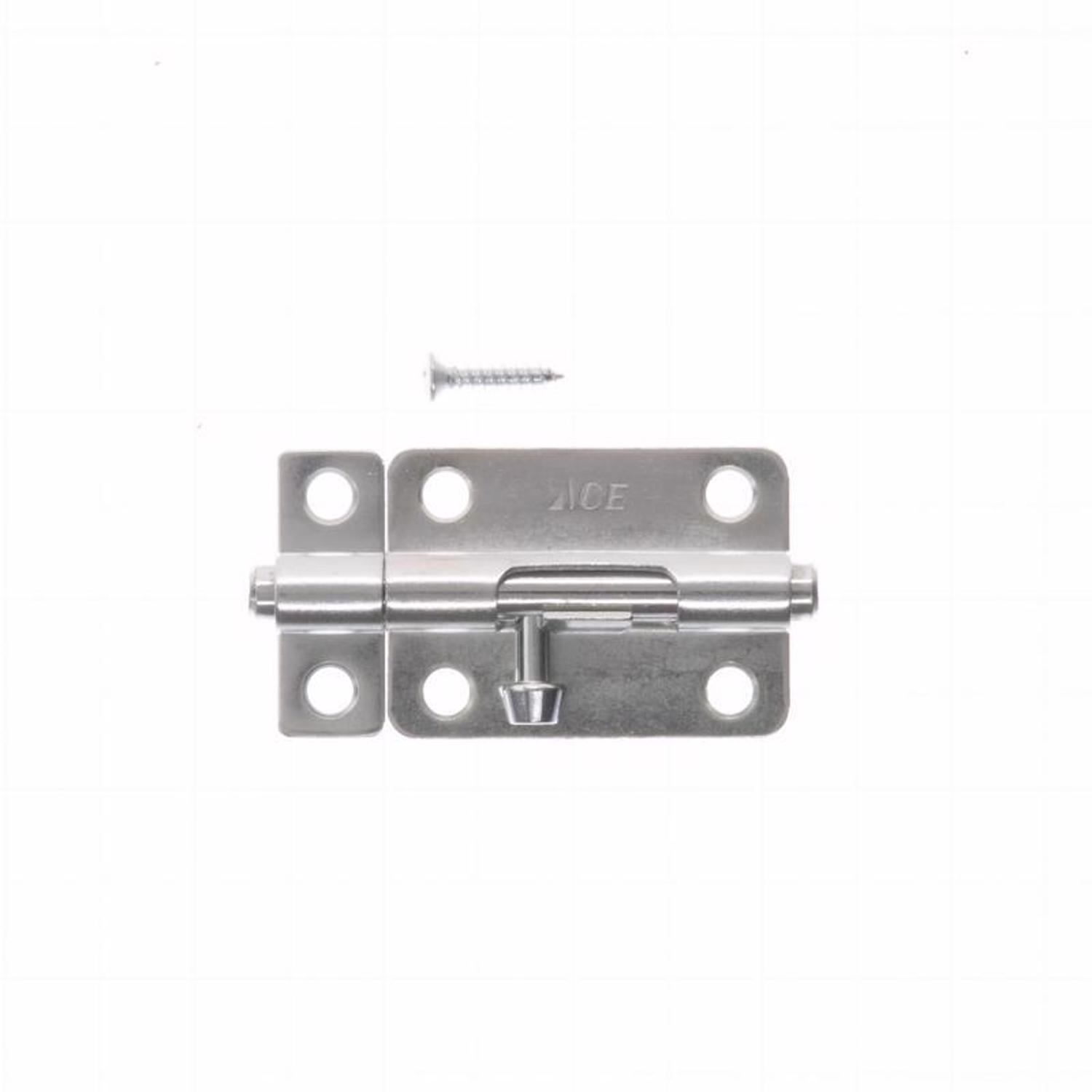 Ace 3 in. L Zinc-Plated Steel Barrel Bolt 1 pk