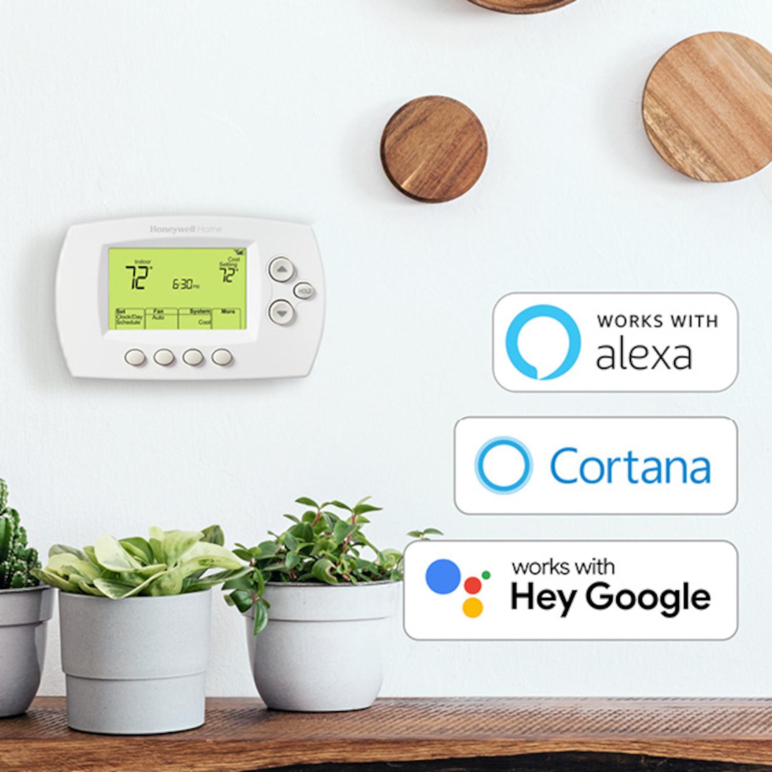 Honeywell Built In WiFi Heating and Cooling Push Buttons Programmable Thermostat