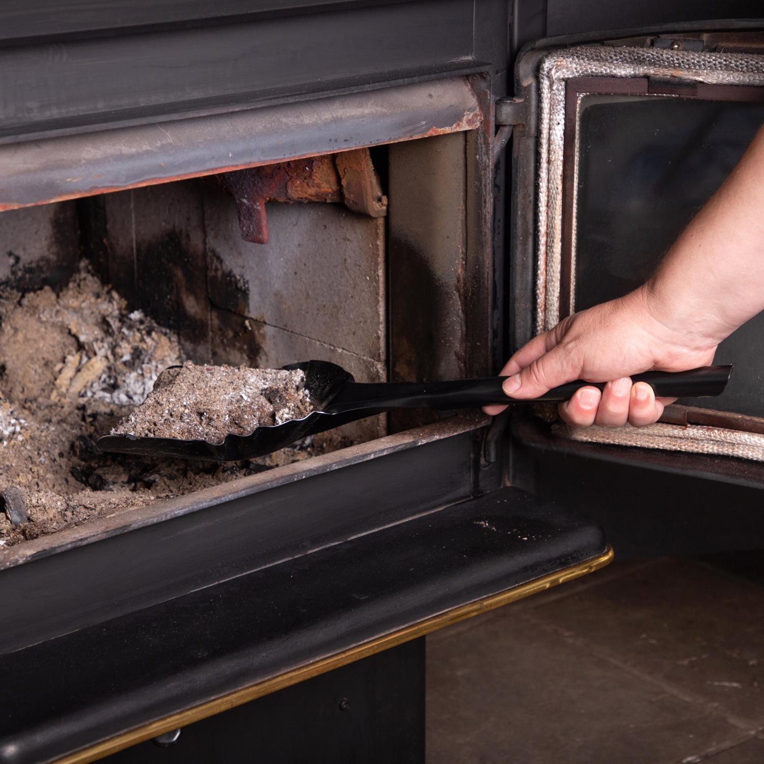 Imperial Black Powder Coated Steel Ash Shovel