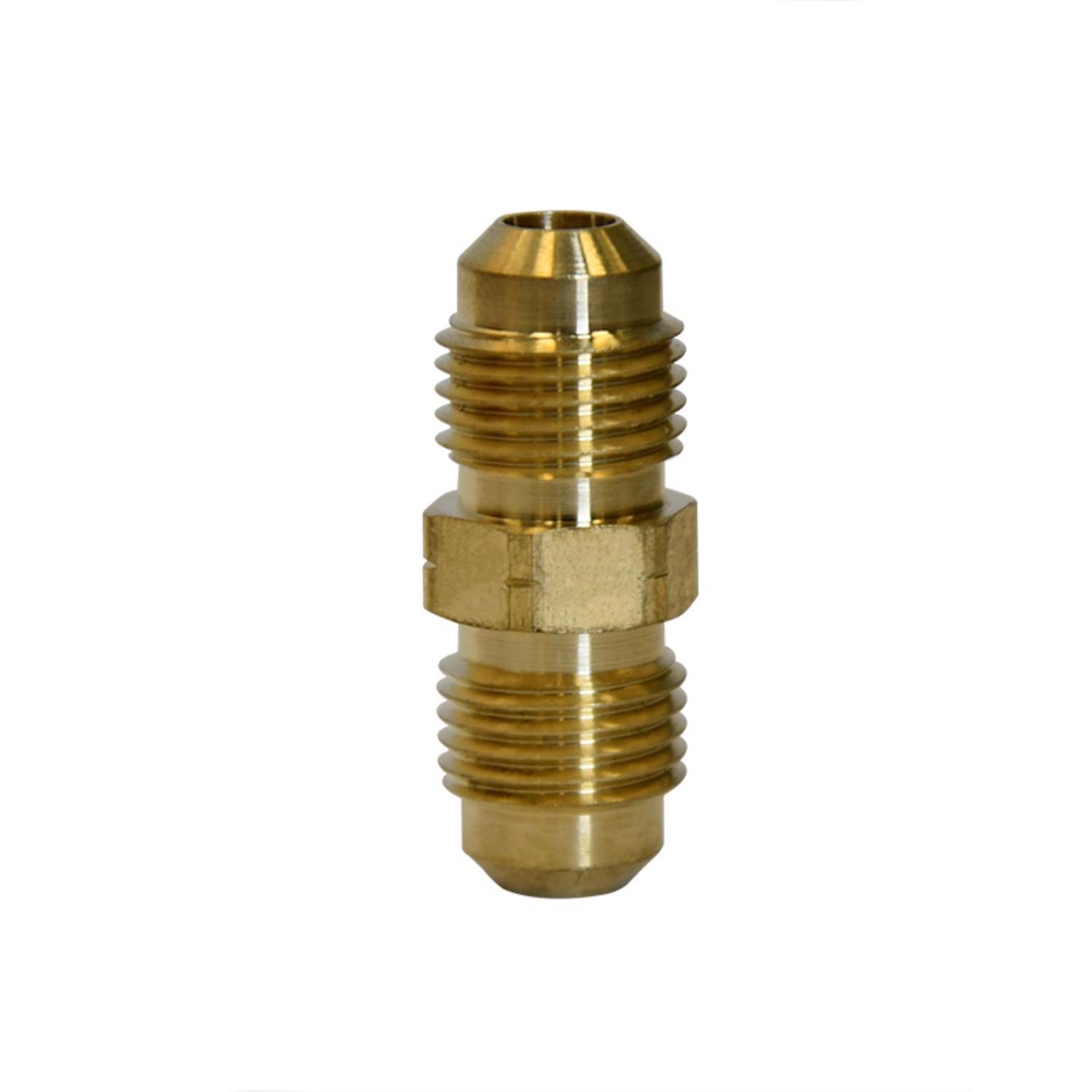 ATC 5/16 in. Flare 5/16 in. D Flare Yellow Brass Union