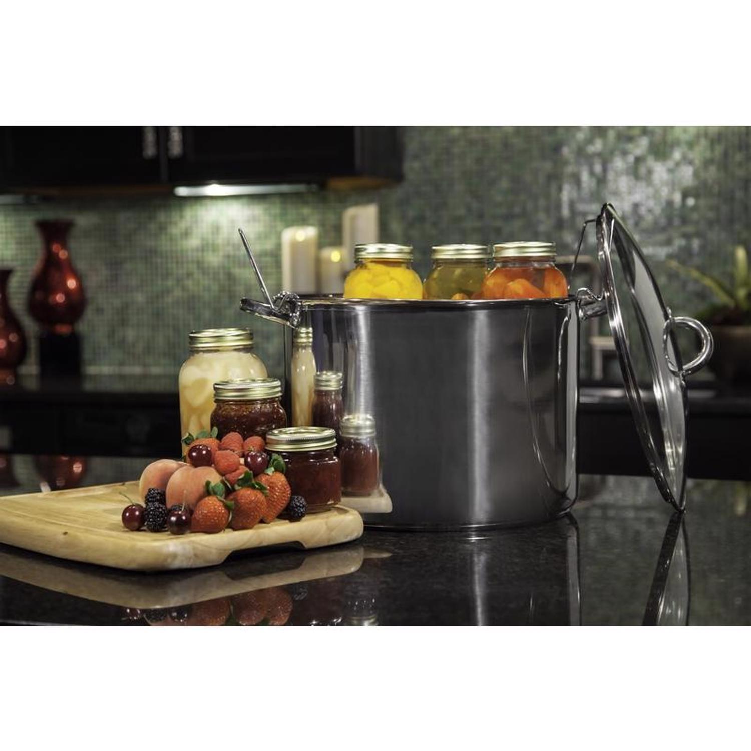 McSunley Stainless Steel Canner 12.25 in. 21.5 qt Silver