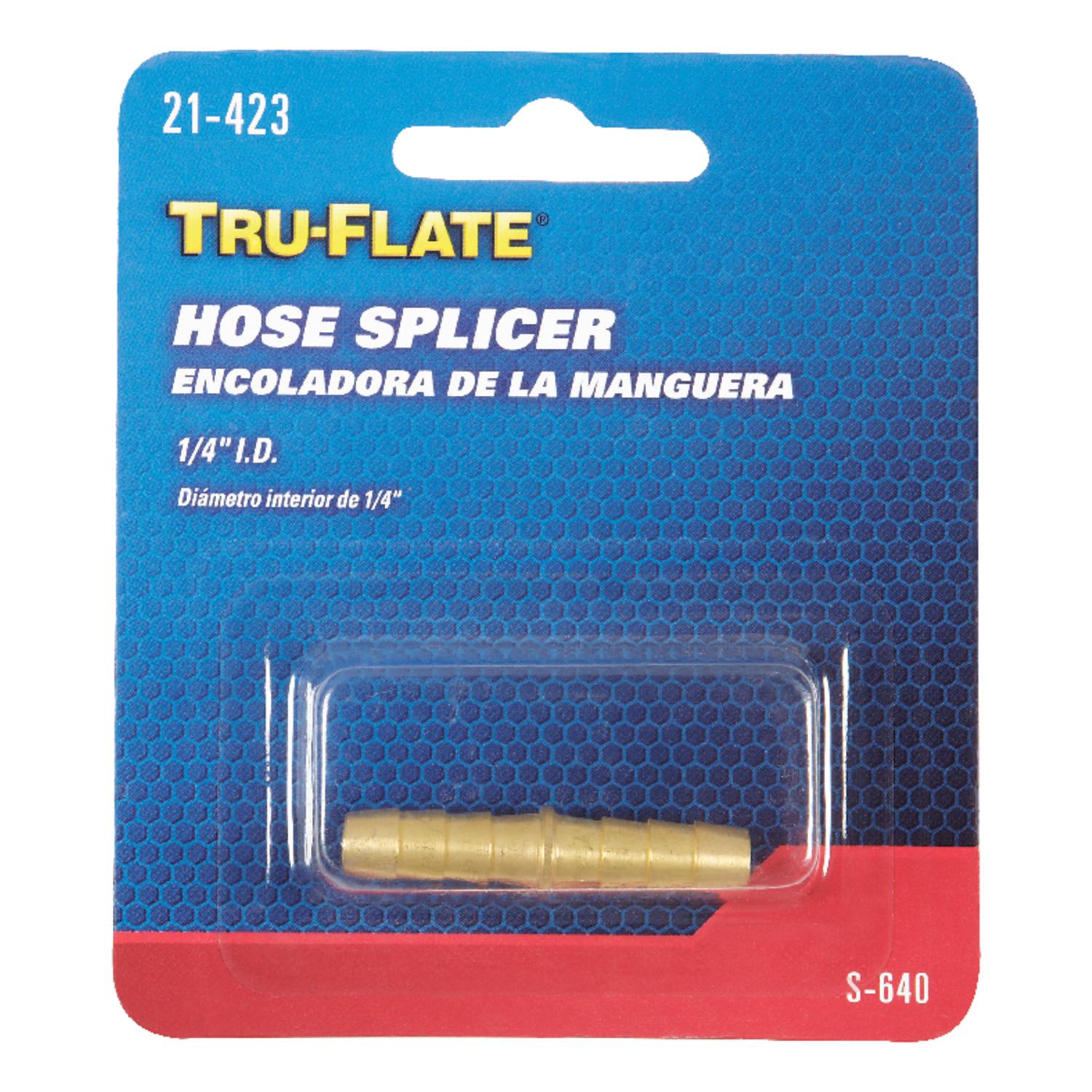 Tru-Flate Brass Hose Splicer 1/4 in. 1 pc