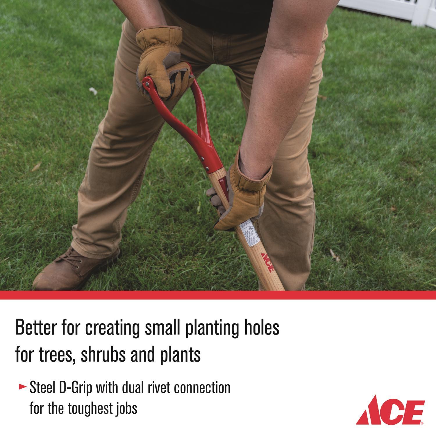 Ace 41.5 in. Steel Garden Spade Wood Handle
