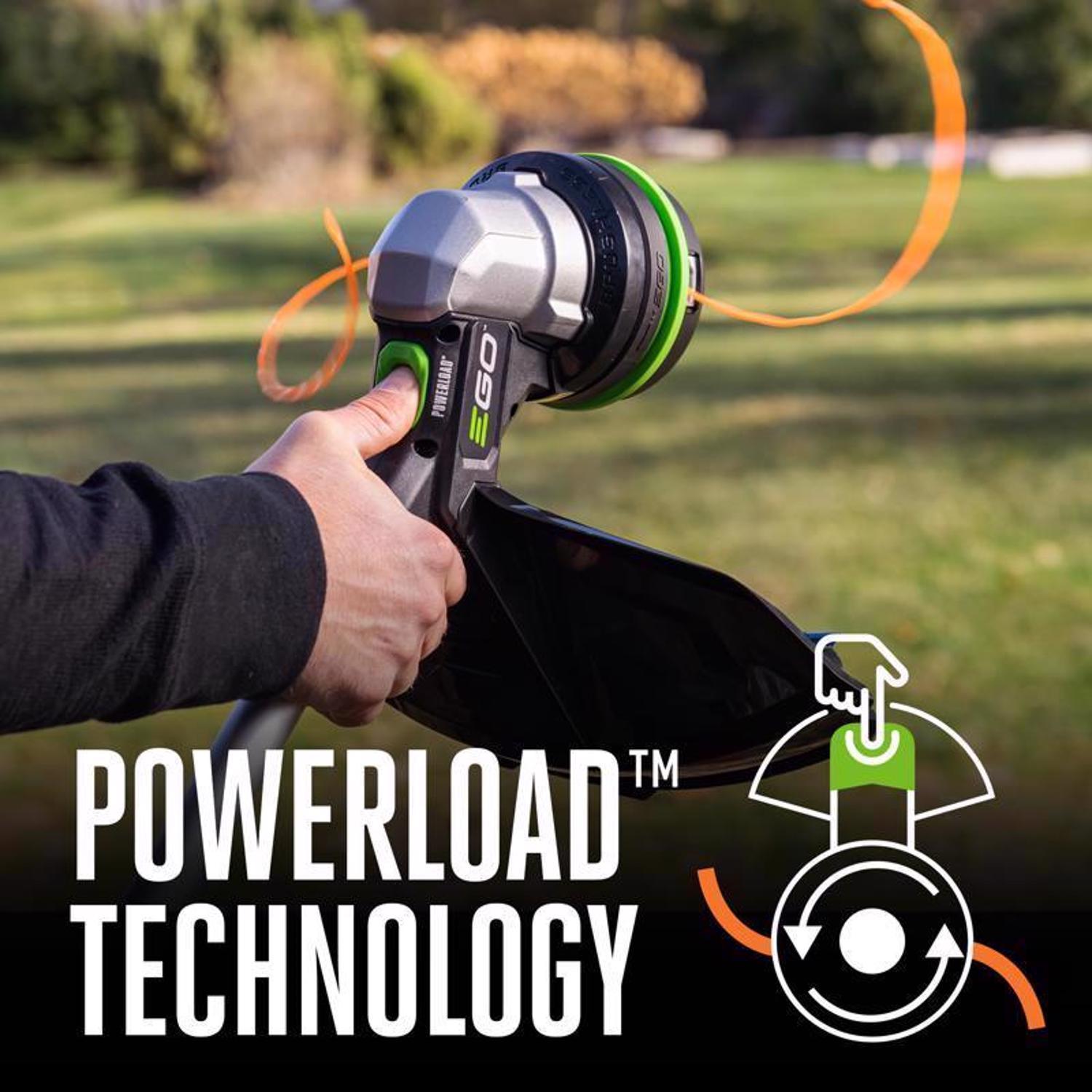 EGO Power+ Powerload ST1511T 15 in. 56 V Battery String Trimmer Kit (Battery & Charger) W/ TELESCOPIC SHAFT & 2.5 AH BATTERY