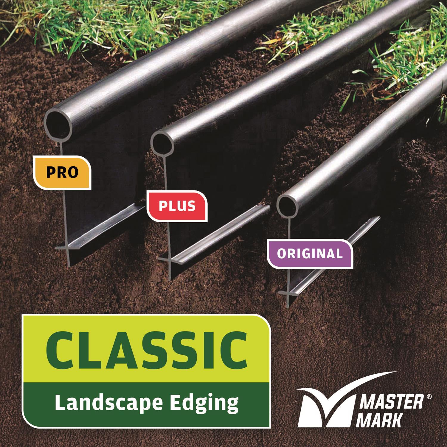 Master Mark Master Gardener 20 ft. L X 5 in. H Plastic Black Lawn Edging