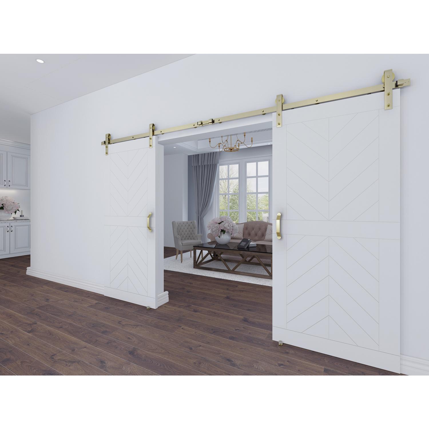 National Hardware Charleston Brushed Gold Steel Pull Handle 1 pc