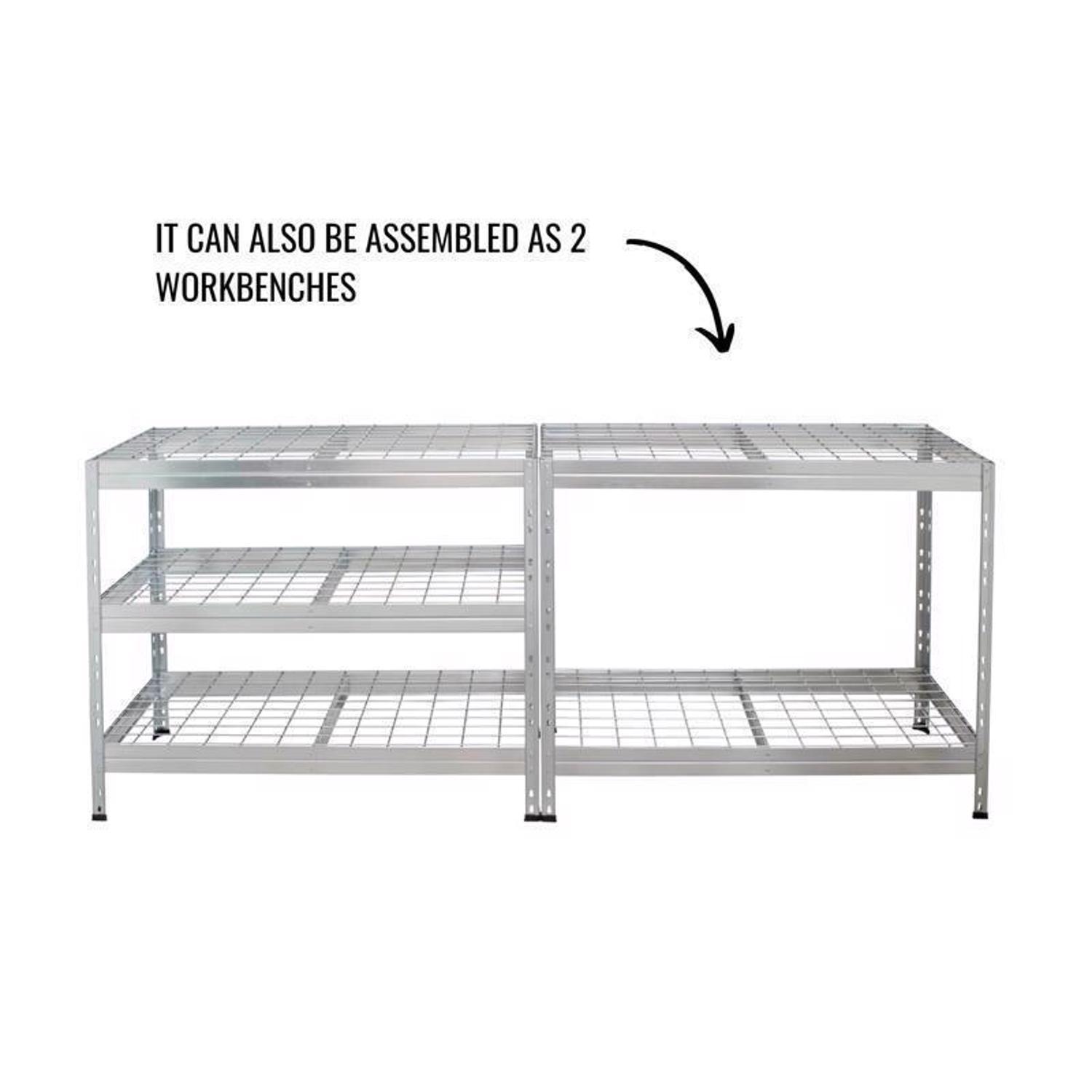 Ar Shelving Wire Heavy Duty 71 in. H X 47 in. W X 20 in. D Metal Shelving Unit