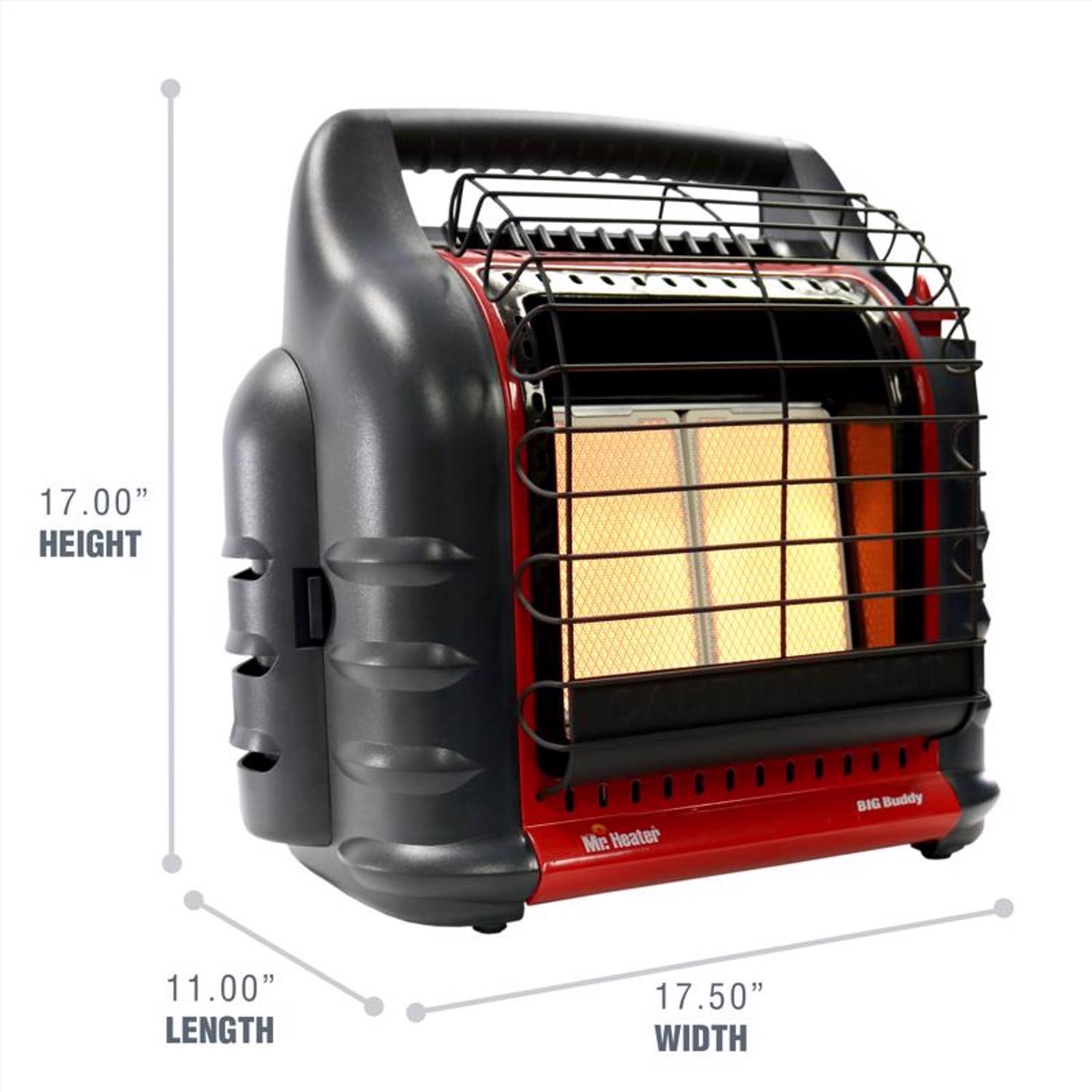 Mr. Heater Big Buddy 18,000 Btu/h 450 sq ft Radiant Propane Portable Heater