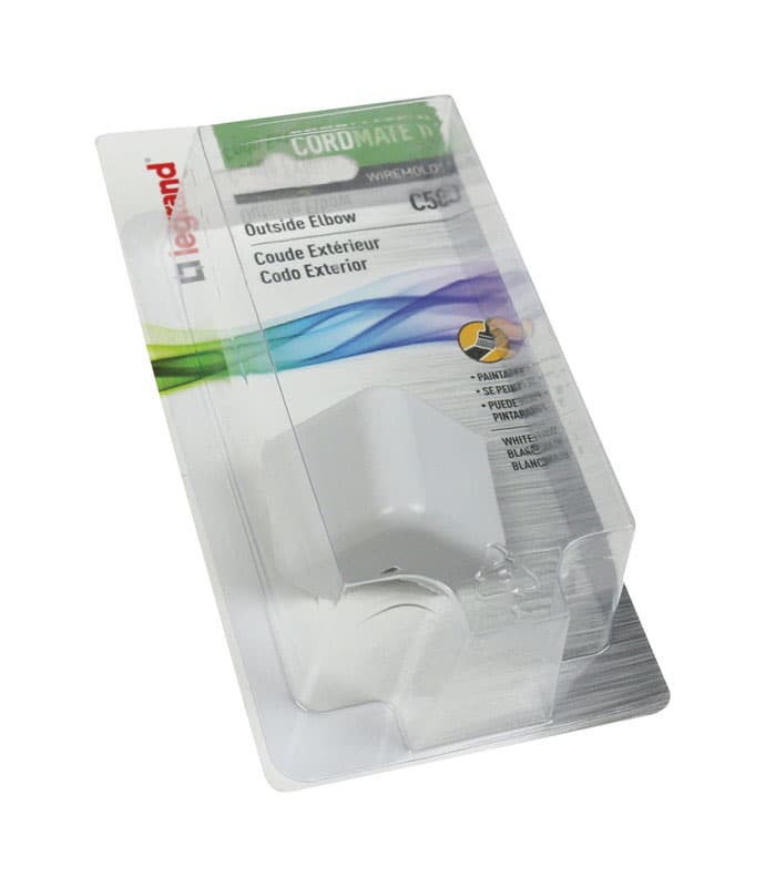 Legrand CordMate 1.13 in. L Electrical Elbow 1 pk