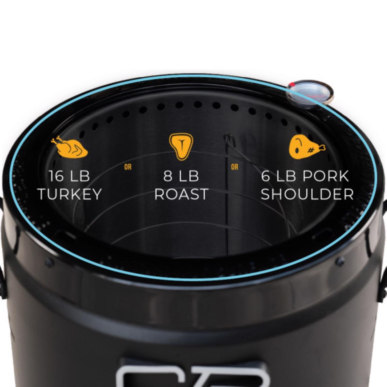 Char-Broil Big Easy 16000 BTU Stainless Steel Oil-less Turkey Fryer 16 lb