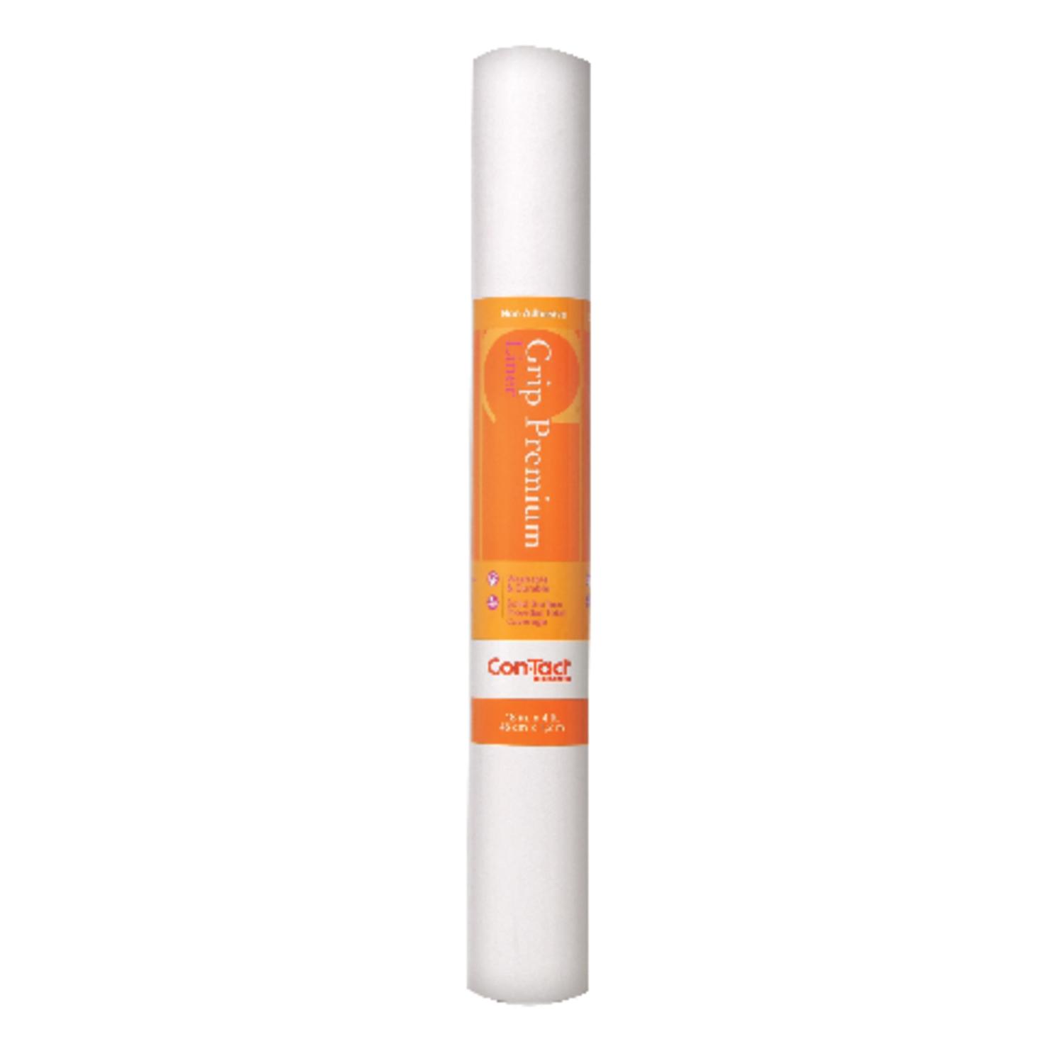Con-Tact Grip Premium 4 ft. L X 18 in. W White Non-Adhesive Shelf Liner
