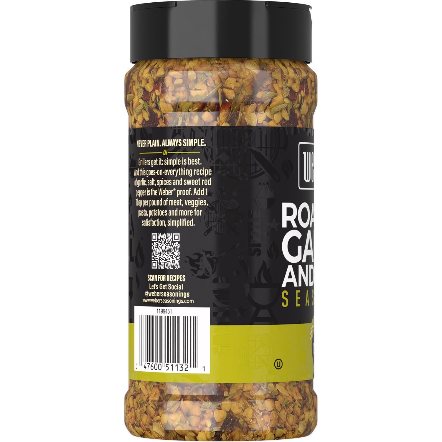 Weber Gluten Free Roasted Garlic & Herb Seasoning 12 oz