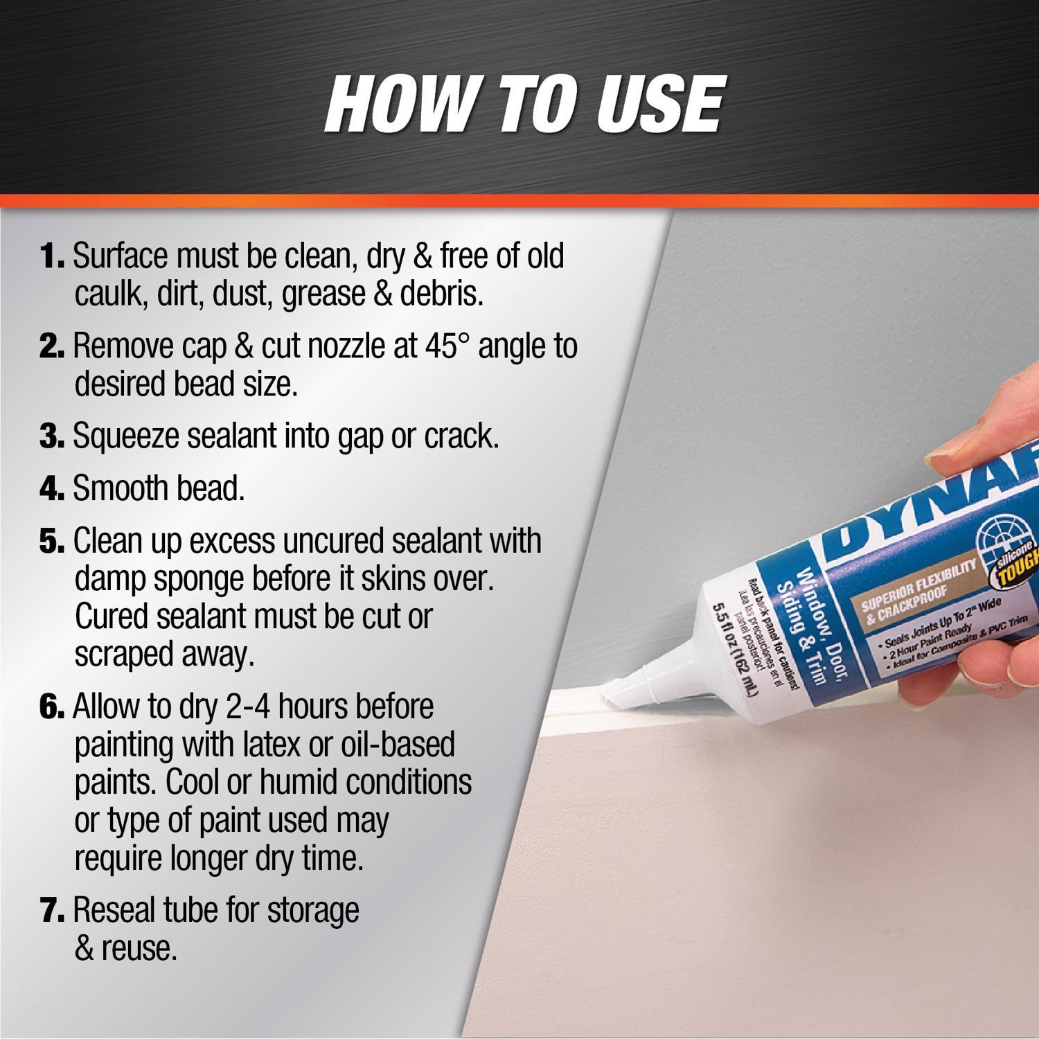 DAP Dynaflex 230 Clear Premium Latex Sealant 5.5 oz