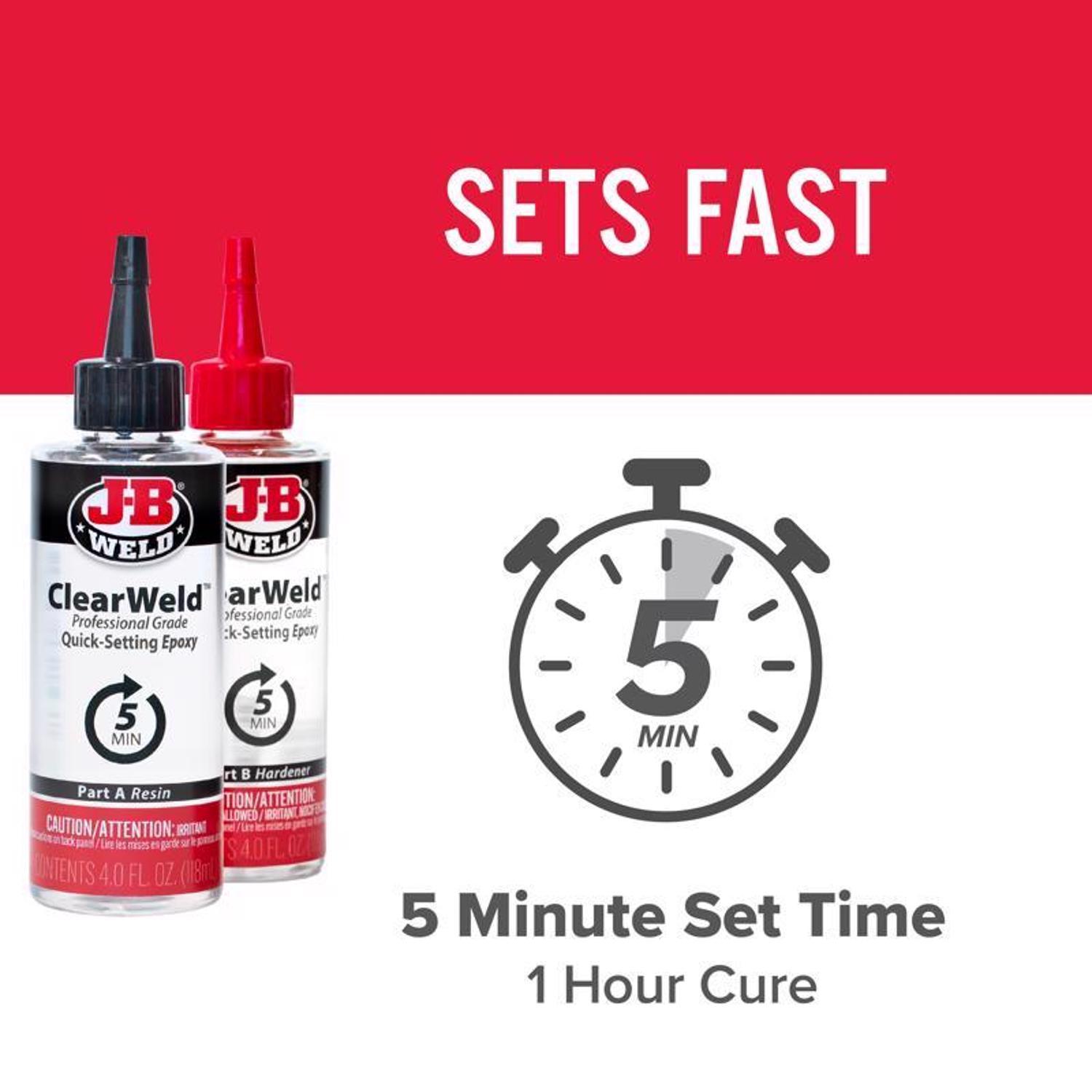 J-B Weld Clear Weld High Strength Clear Epoxy 8 oz