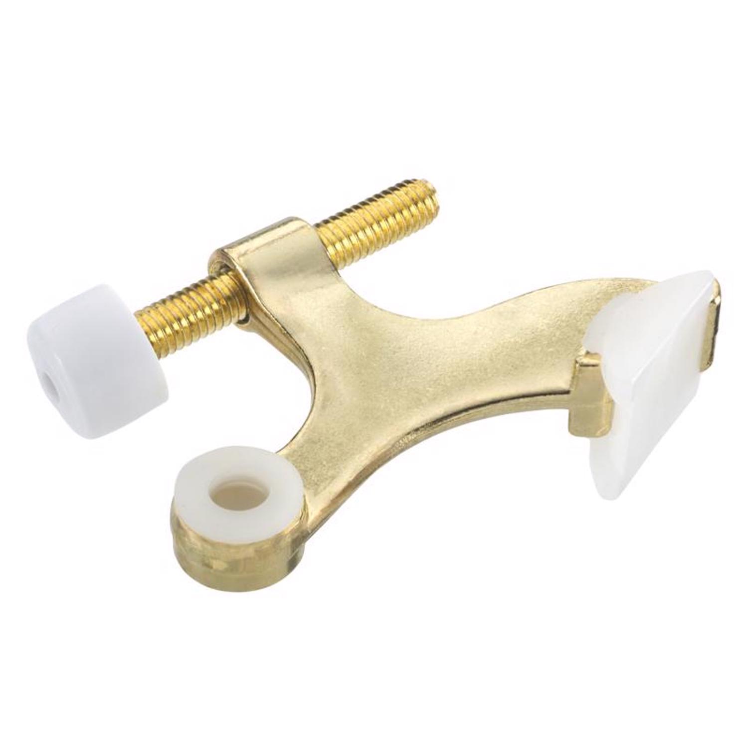 Ace Metal Bright Gold Hinge Pin Door Stop Mounts to door 0 in.