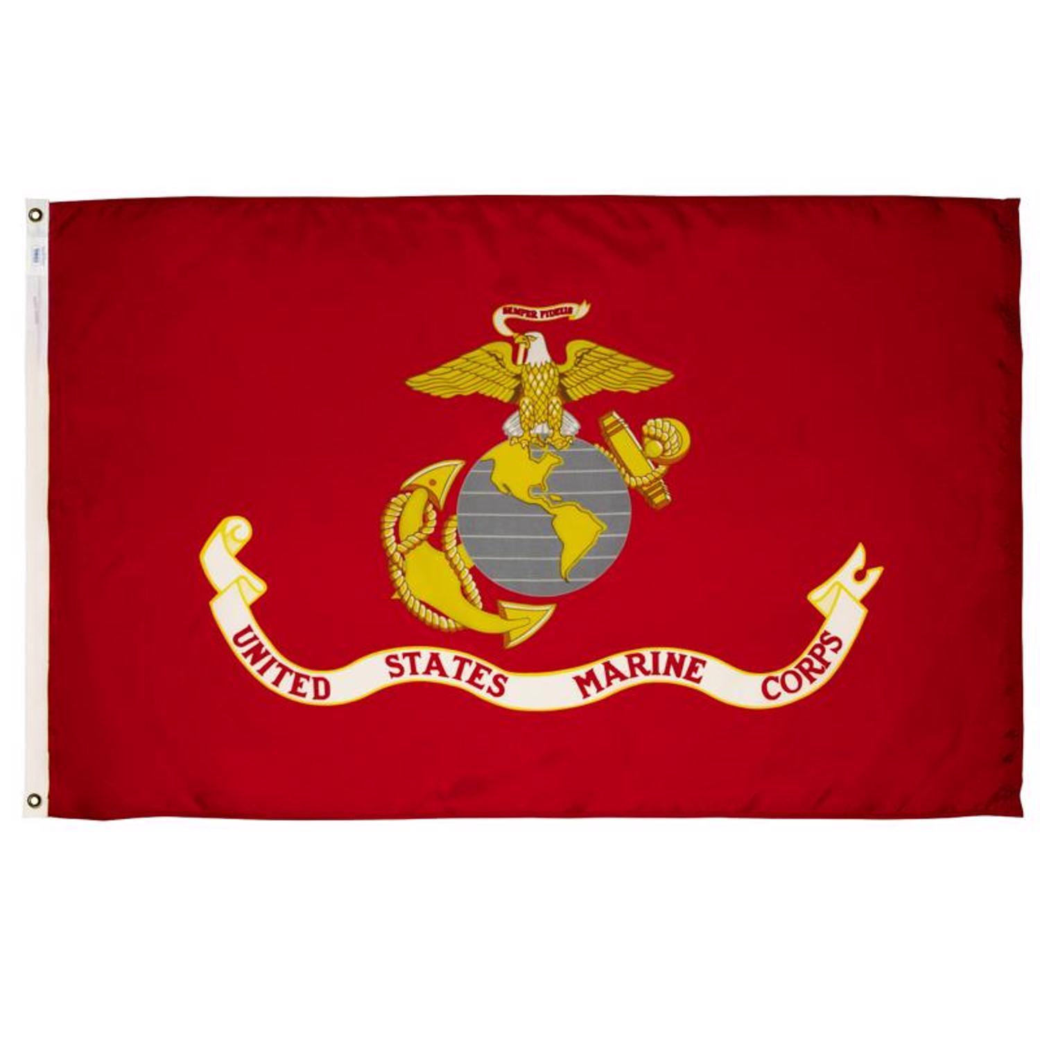 Valley Forge Marine Corps Military Flag 3 ft. x 5 ft.