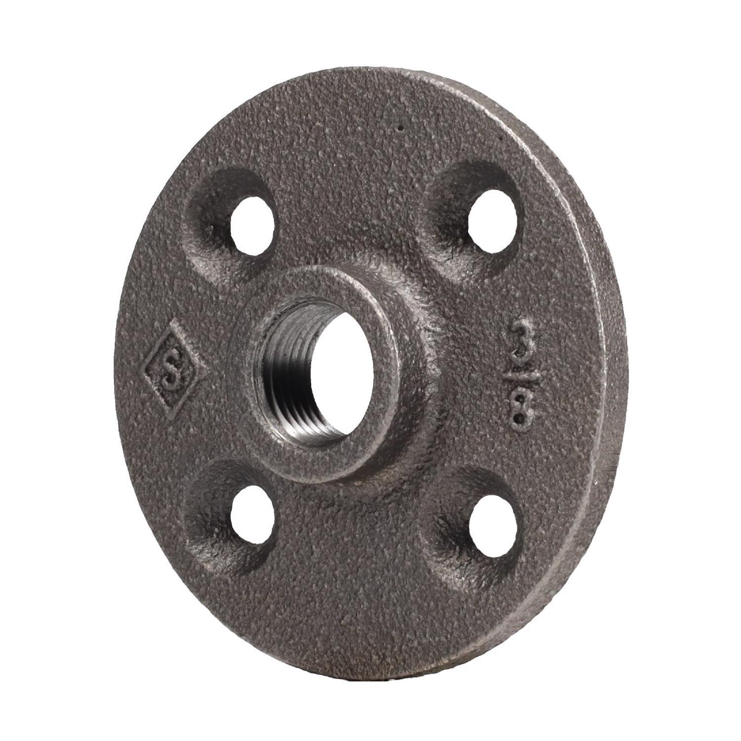 STZ Industries 3/8 in. FIP each Black Malleable Iron 2.75 in. L Floor Flange