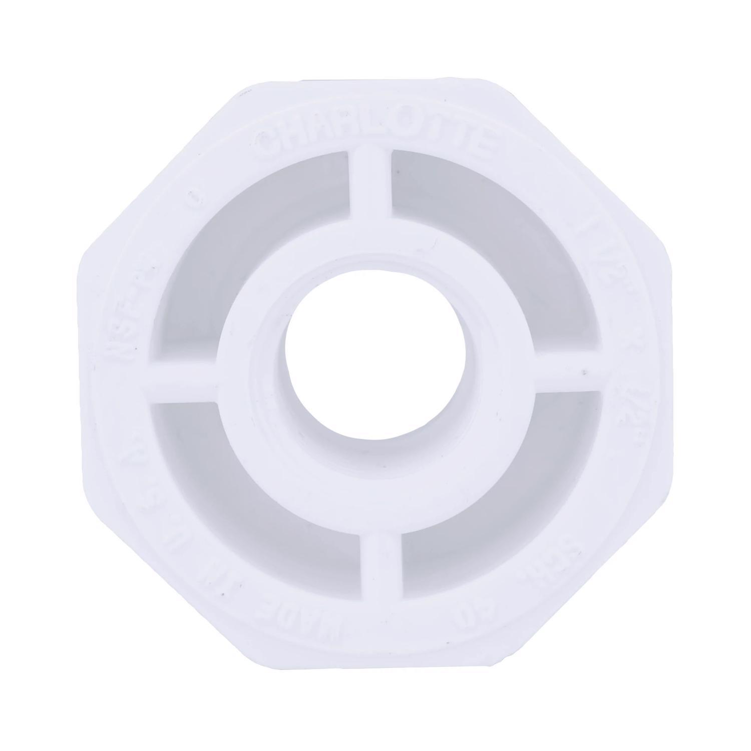 Charlotte Pipe Schedule 40 1-1/2 in. Spigot X 1/2 in. D FPT PVC Reducing Bushing 1 pk