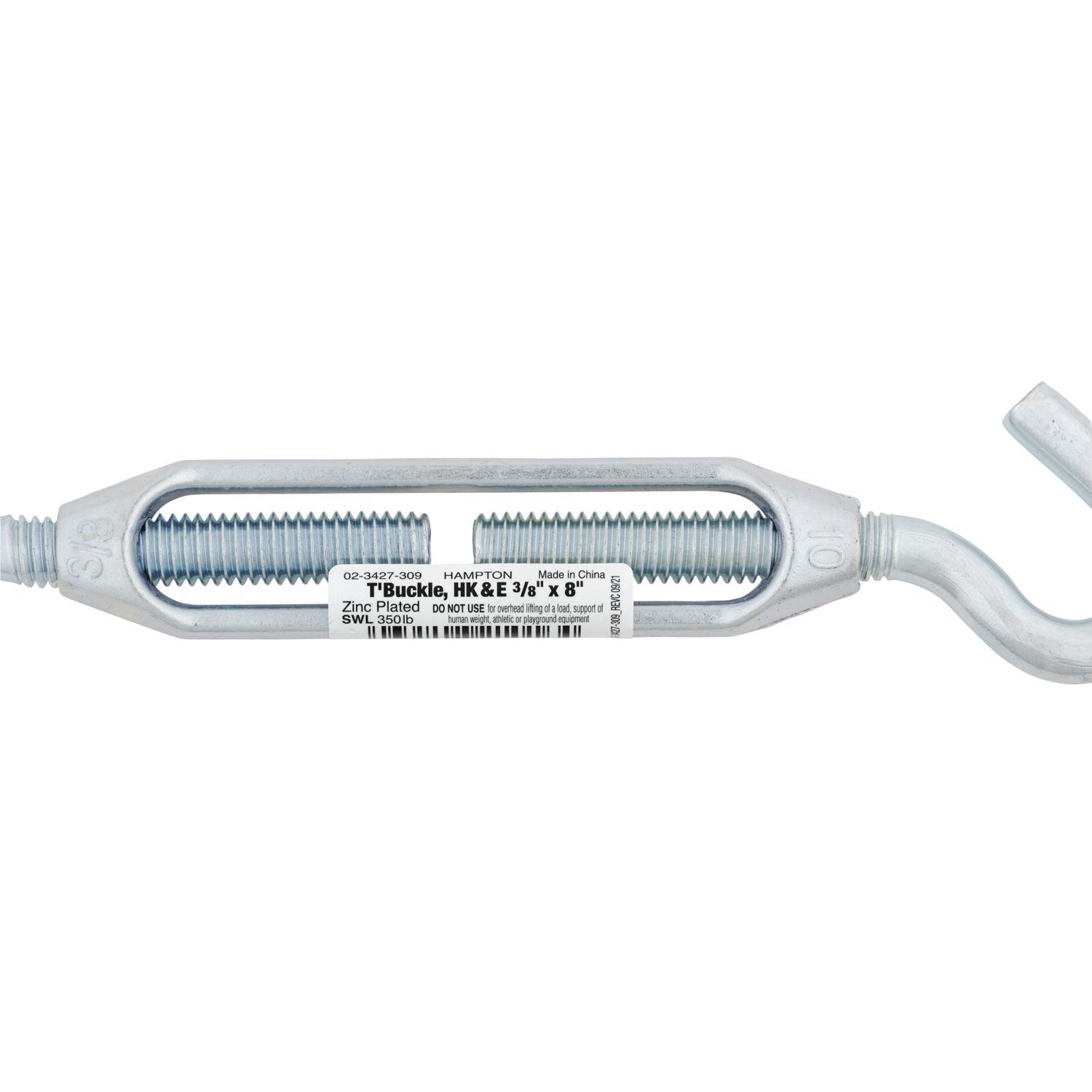 Hampton Zinc-Plated Aluminum/Steel Turnbuckle 350 lb