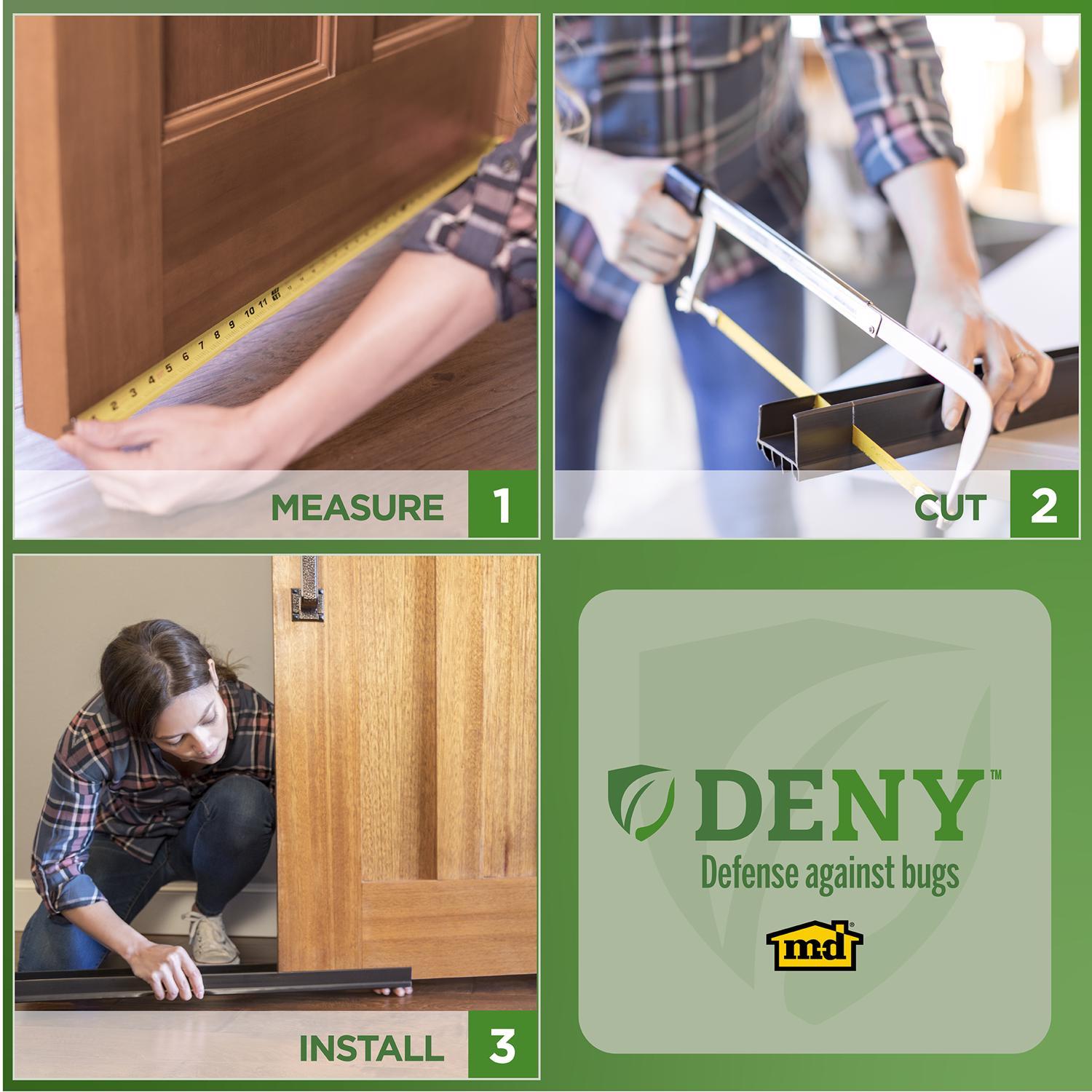 M-D Building Products DENY White Vinyl Seal For Doors 36 in. L X 2 in.